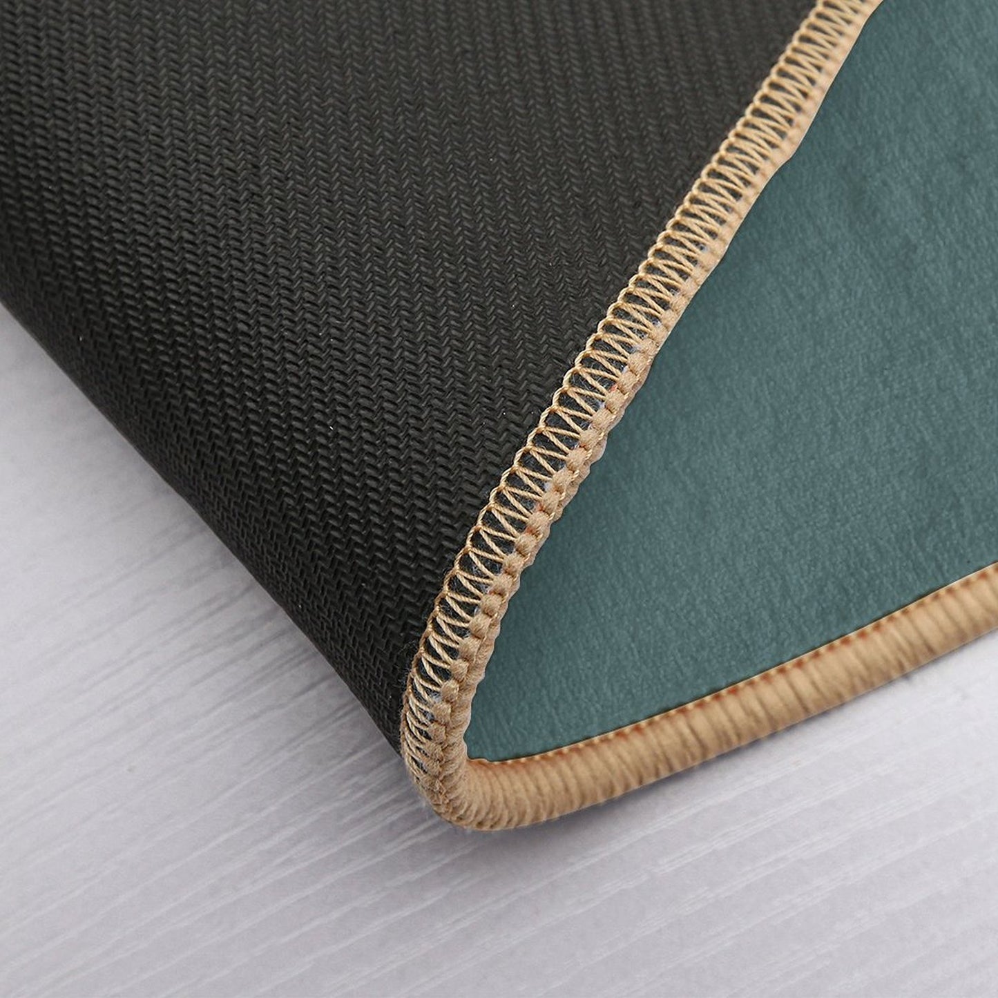 Solid Neutral Pastel Color Arbor Green Easy To Clean Bath Mat