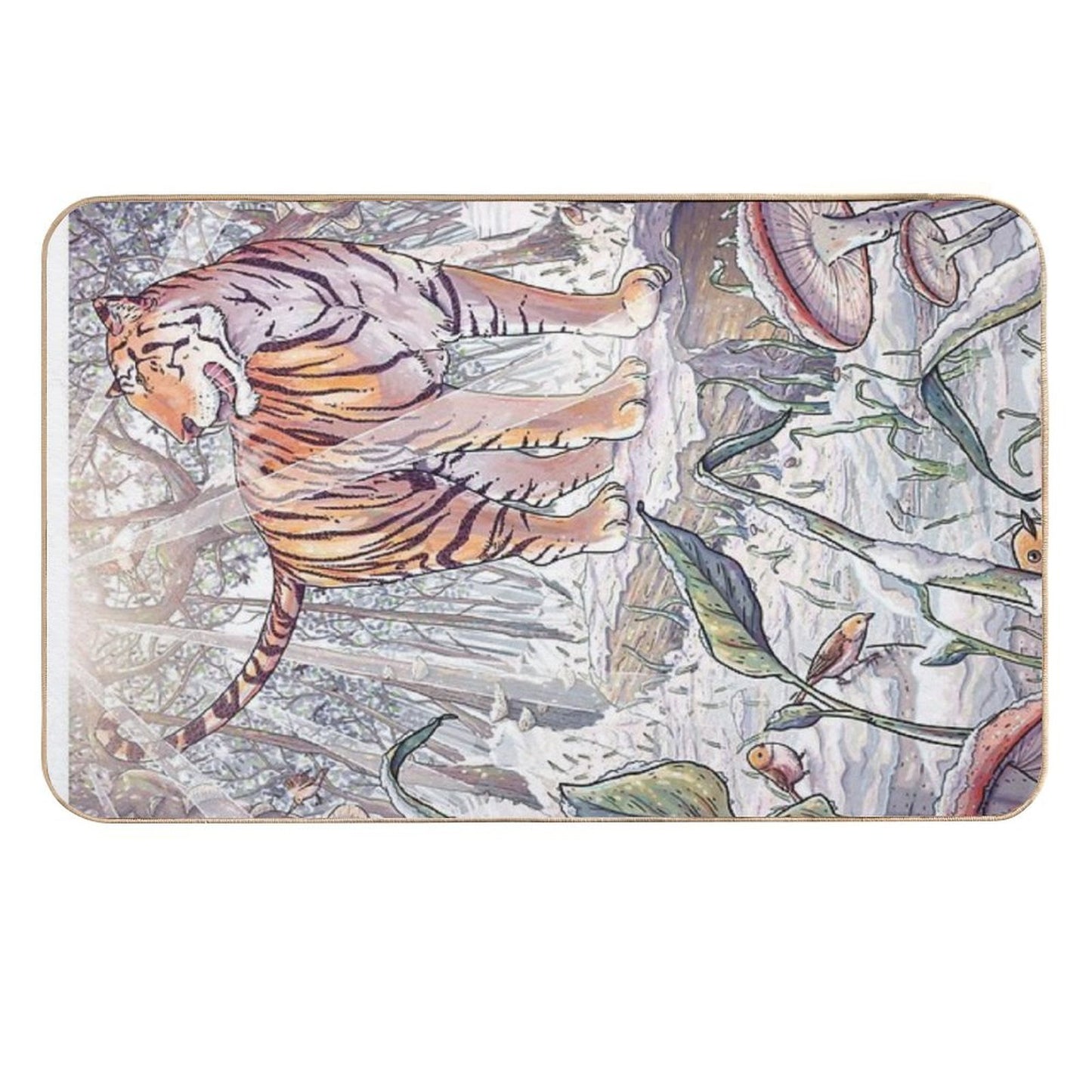 Spring Tigress Easy Maintenance Bath Mat