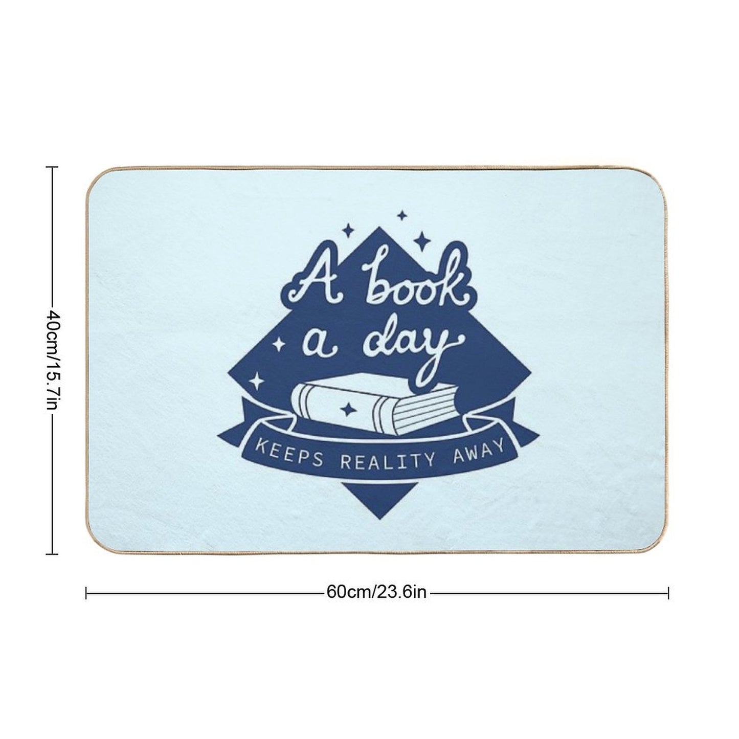 A Book A Day - Book Lover Design Durable Bath Mat