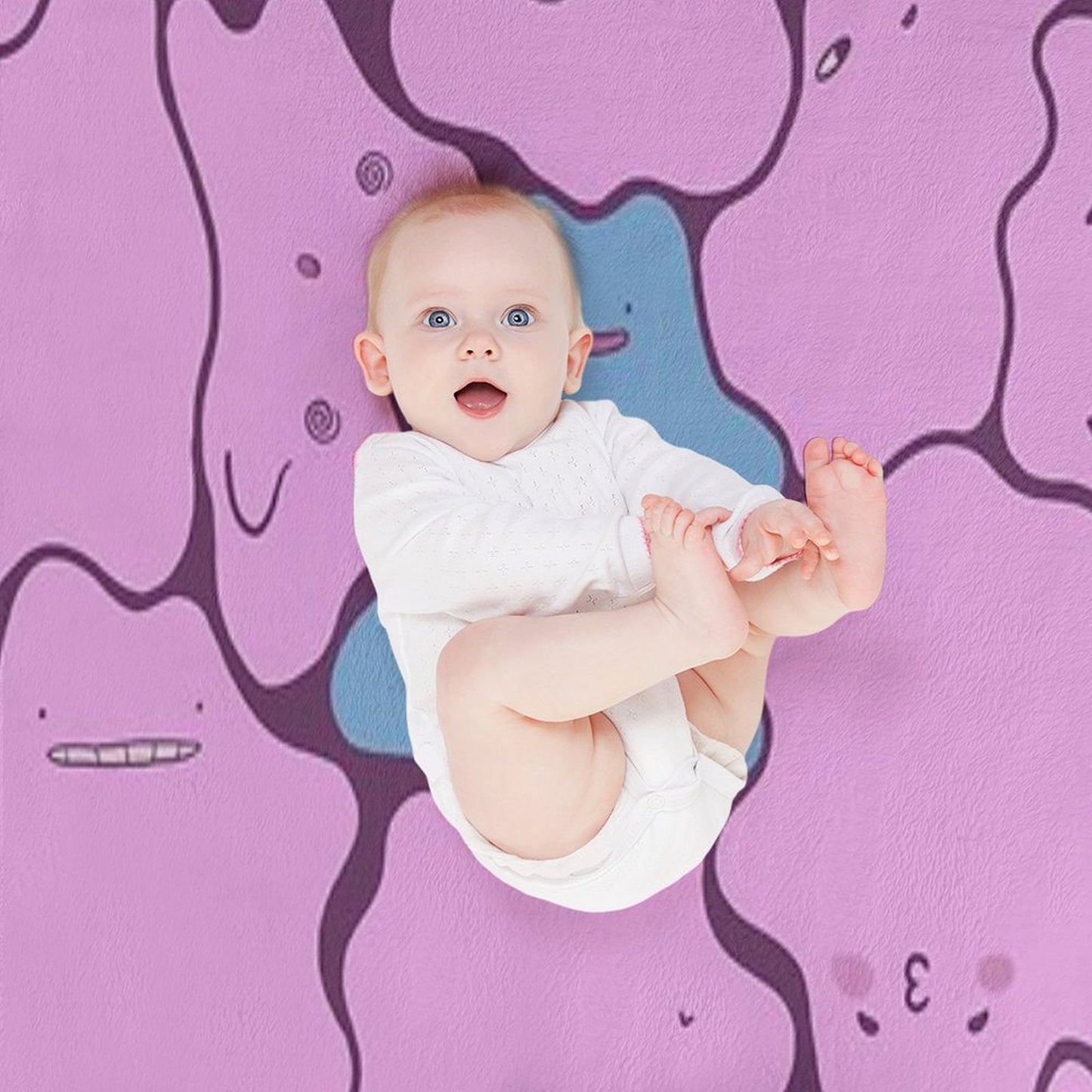 Ditto Pattern Shiny Anti-pilling Throw Blanket