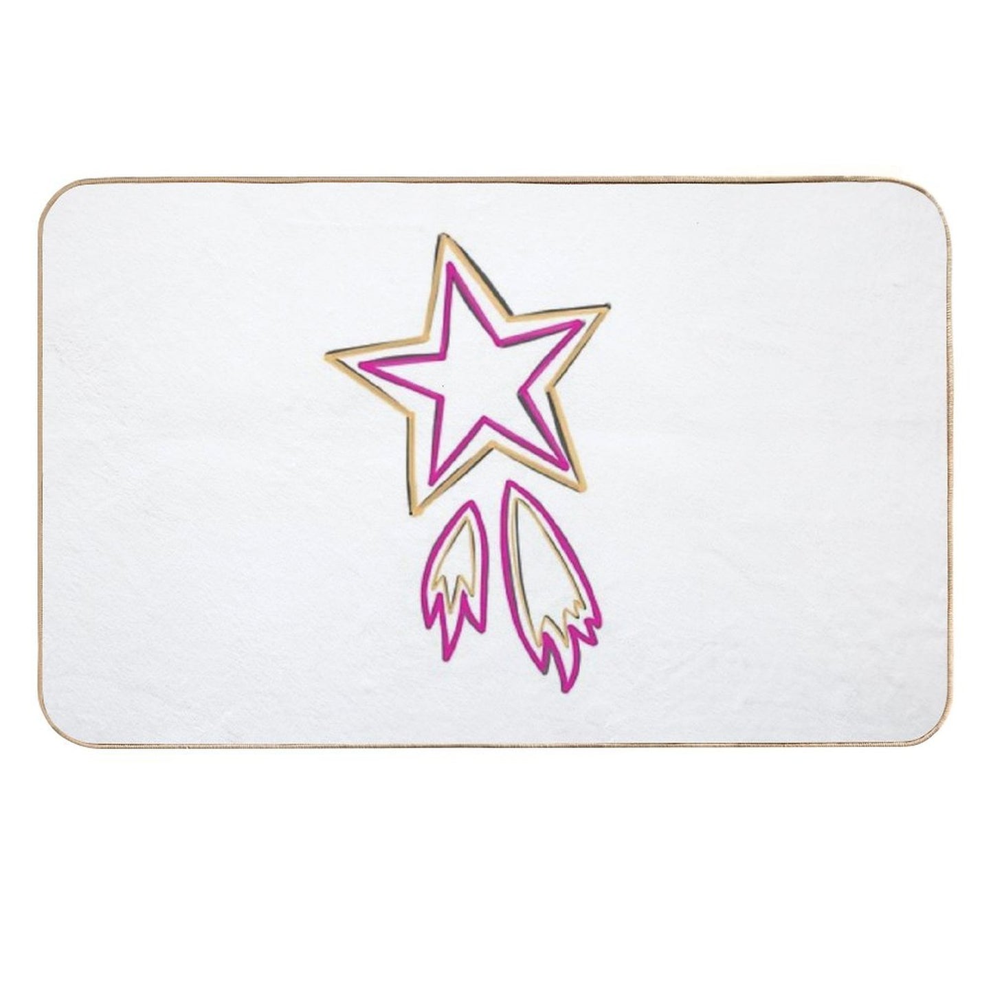 Shooting Star Dirt-Trapping Bath Mat