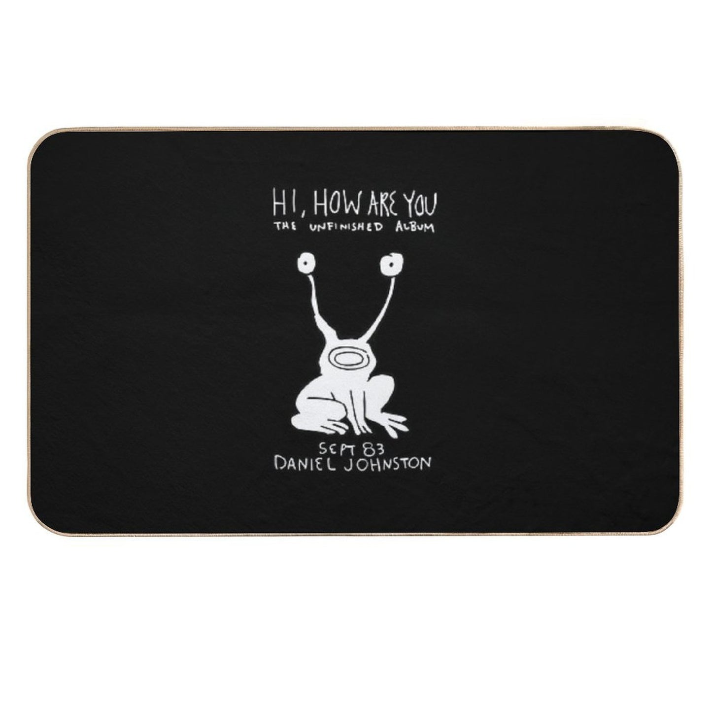 Hi How Are You Daniel Johnston Durable Bath Mat