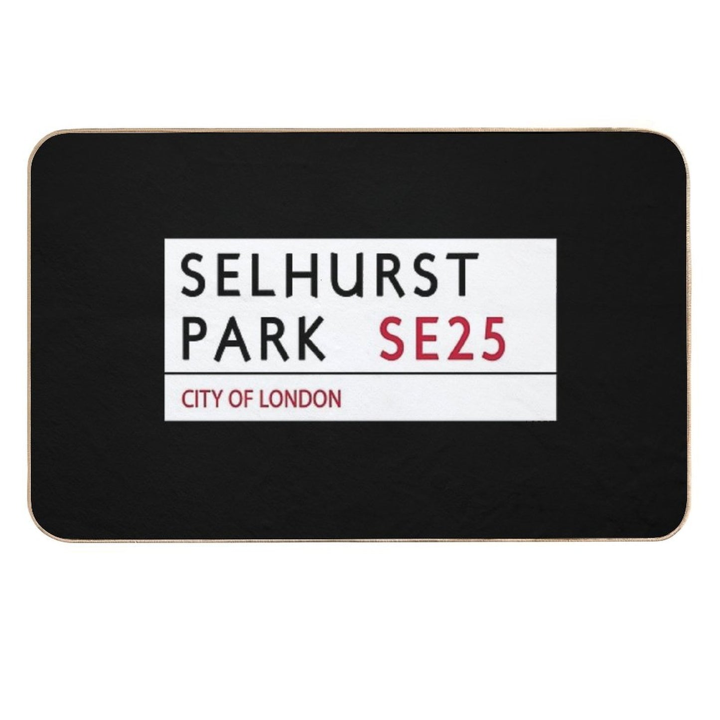 Selhurst Park Road Sign Odorless Bath Mat