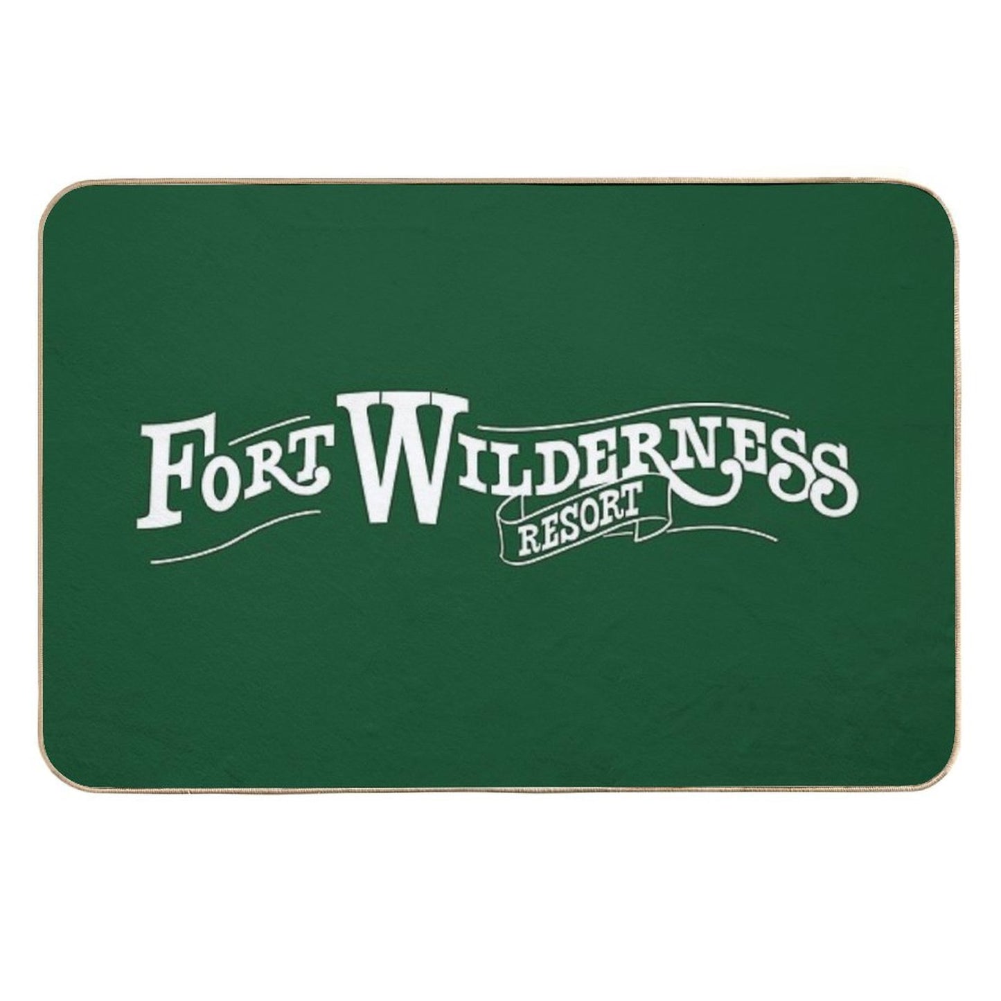 Fort Wilderness Resort Logo Easy Maintenance Bath Mat