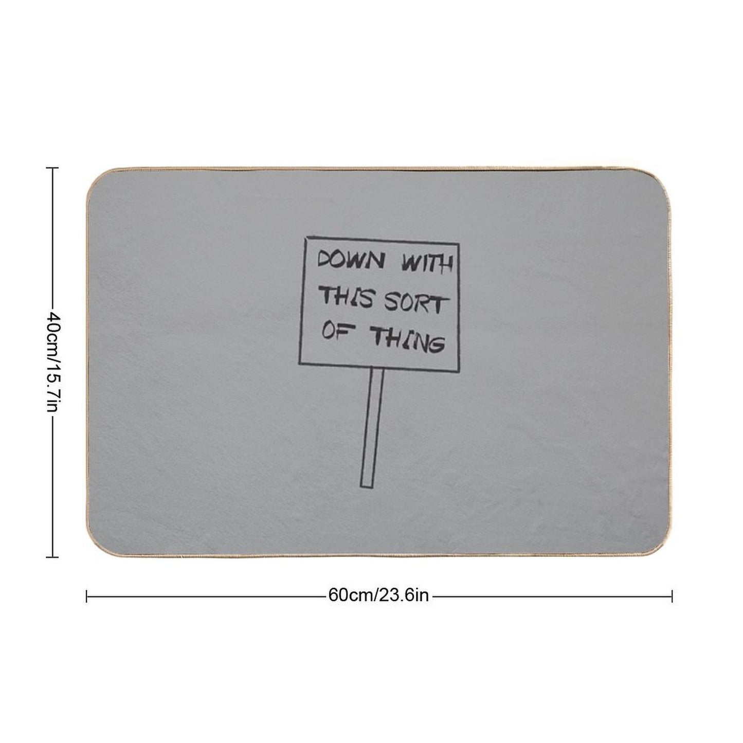 Down With This Sort Of Thing High-Traffic Bath Mat