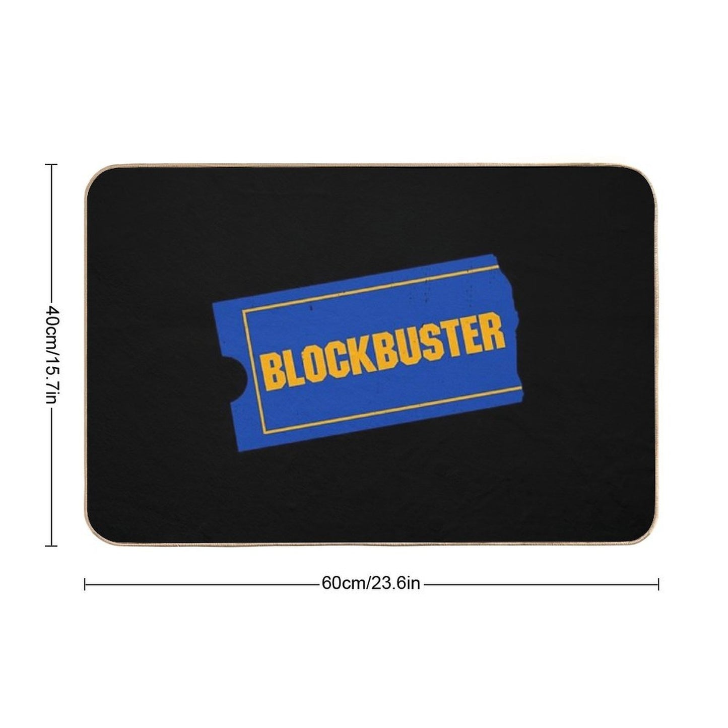 Blockbuster Video Logo Odorless Bath Mat