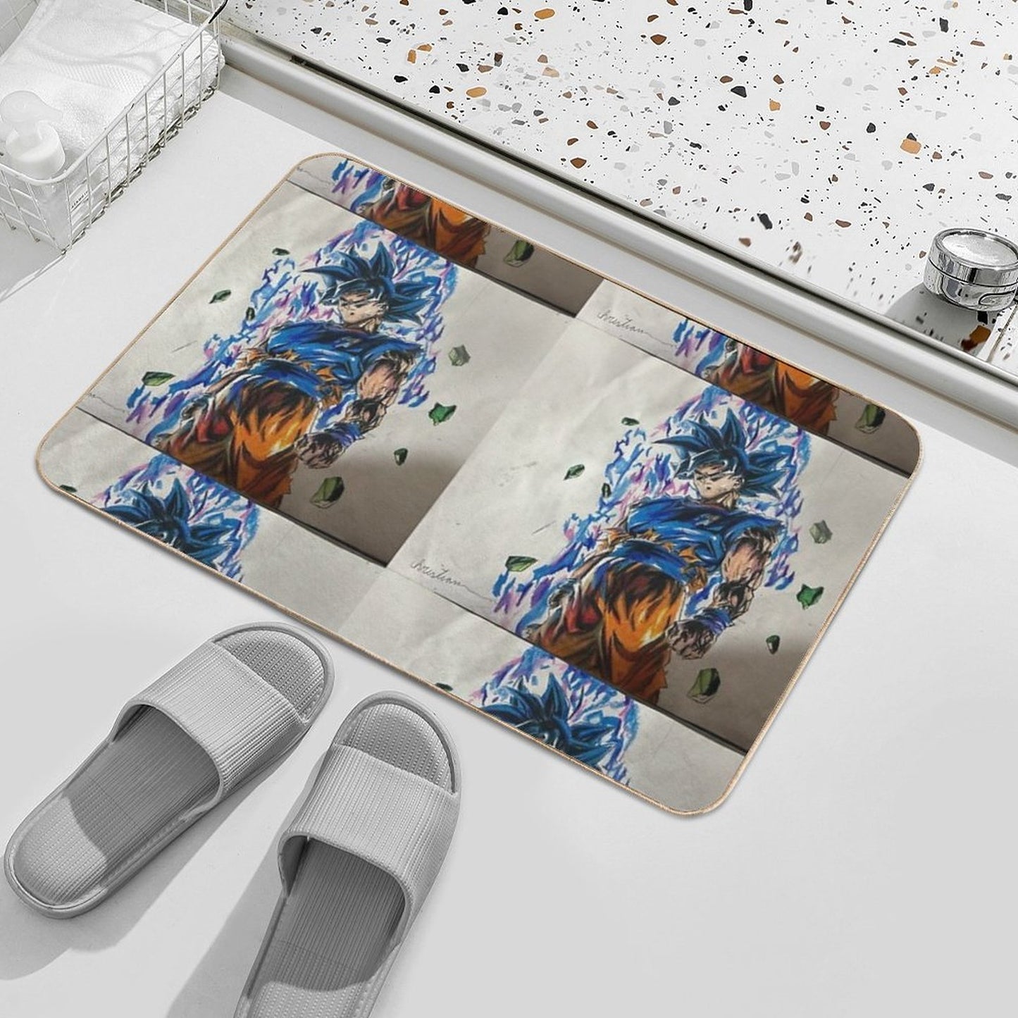 Goku Ultra Instinct Sign Versatile Bath Mat