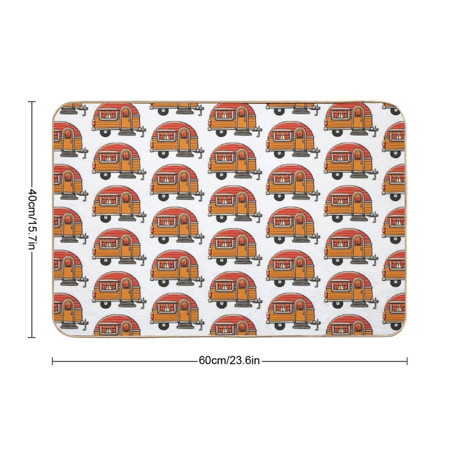 Mini Trailer Easy Maintenance Bath Mat