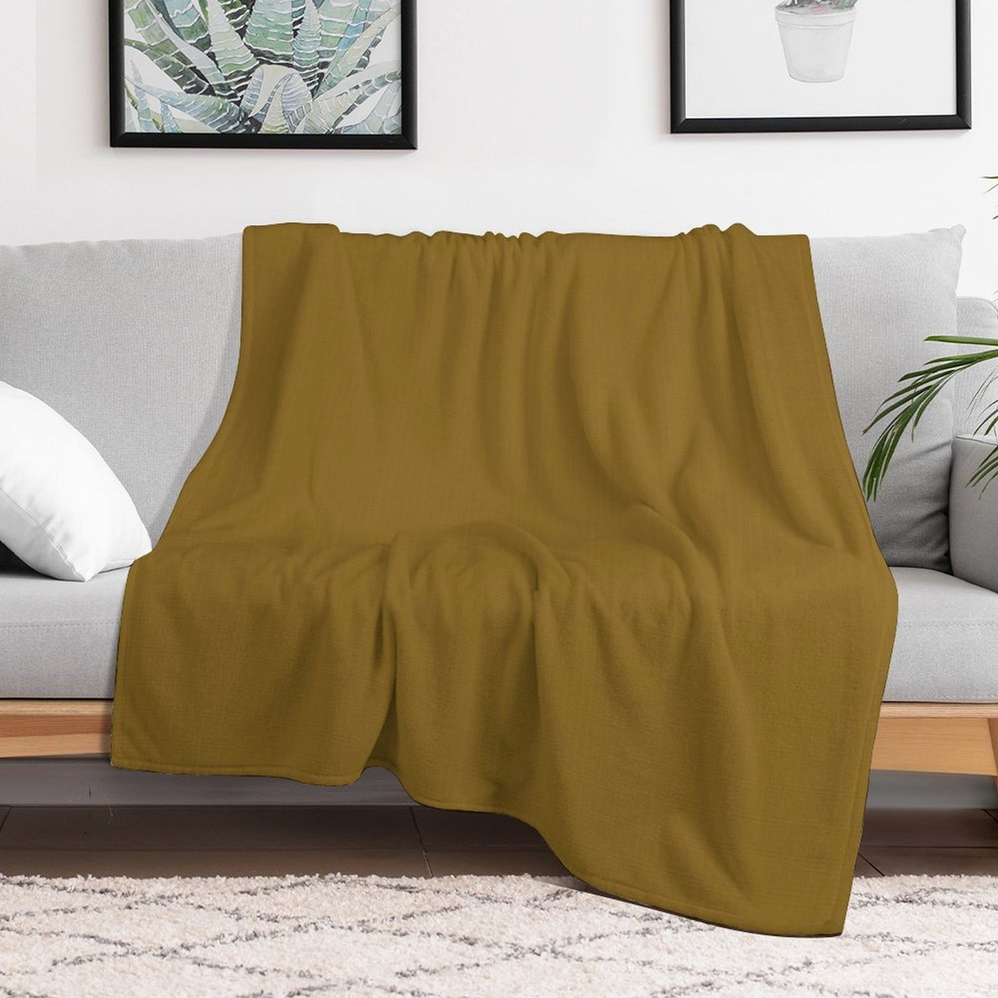 Pattern Wrinkle-free Throw Blanket