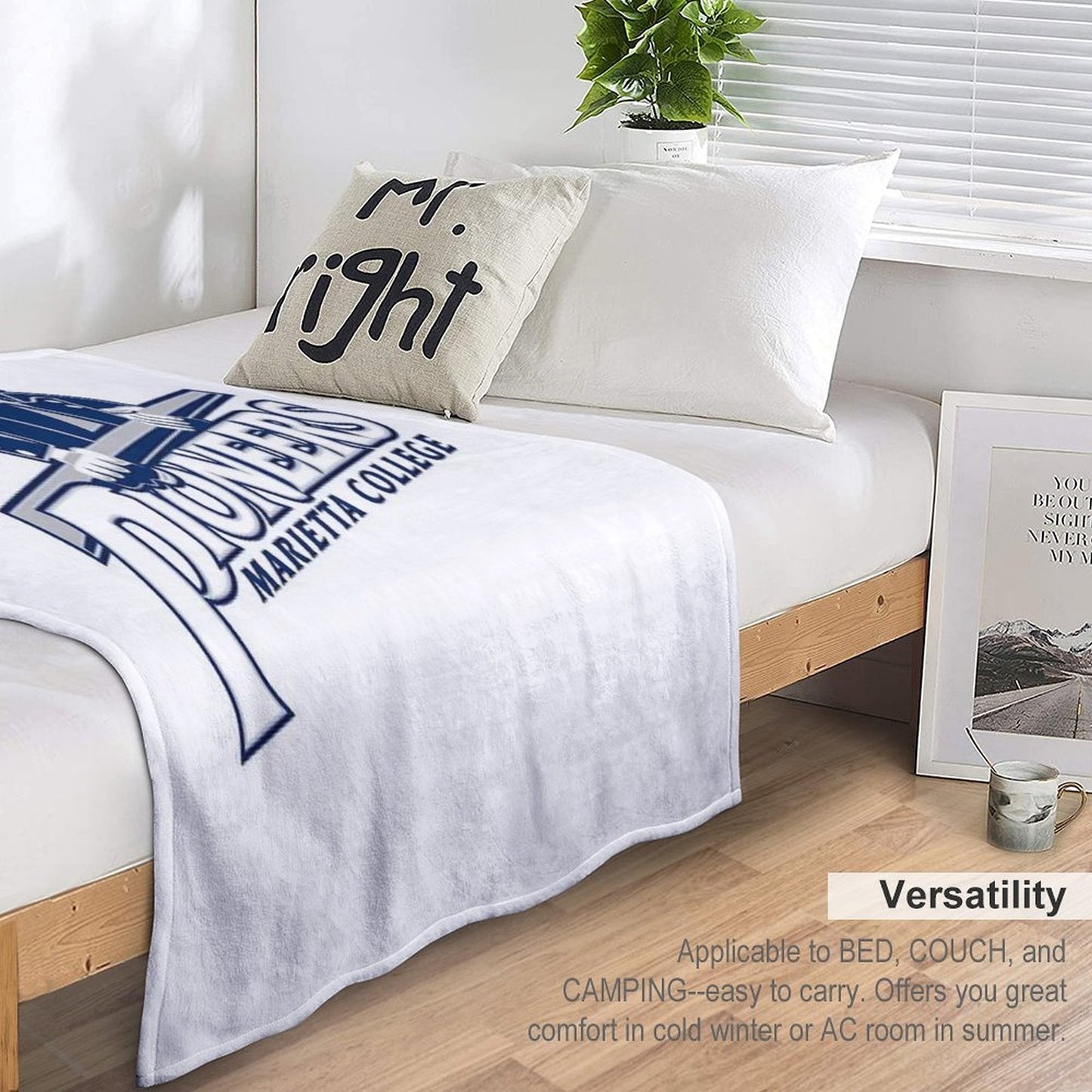 Marietta College Pioneers Gift-ready Throw Blanket