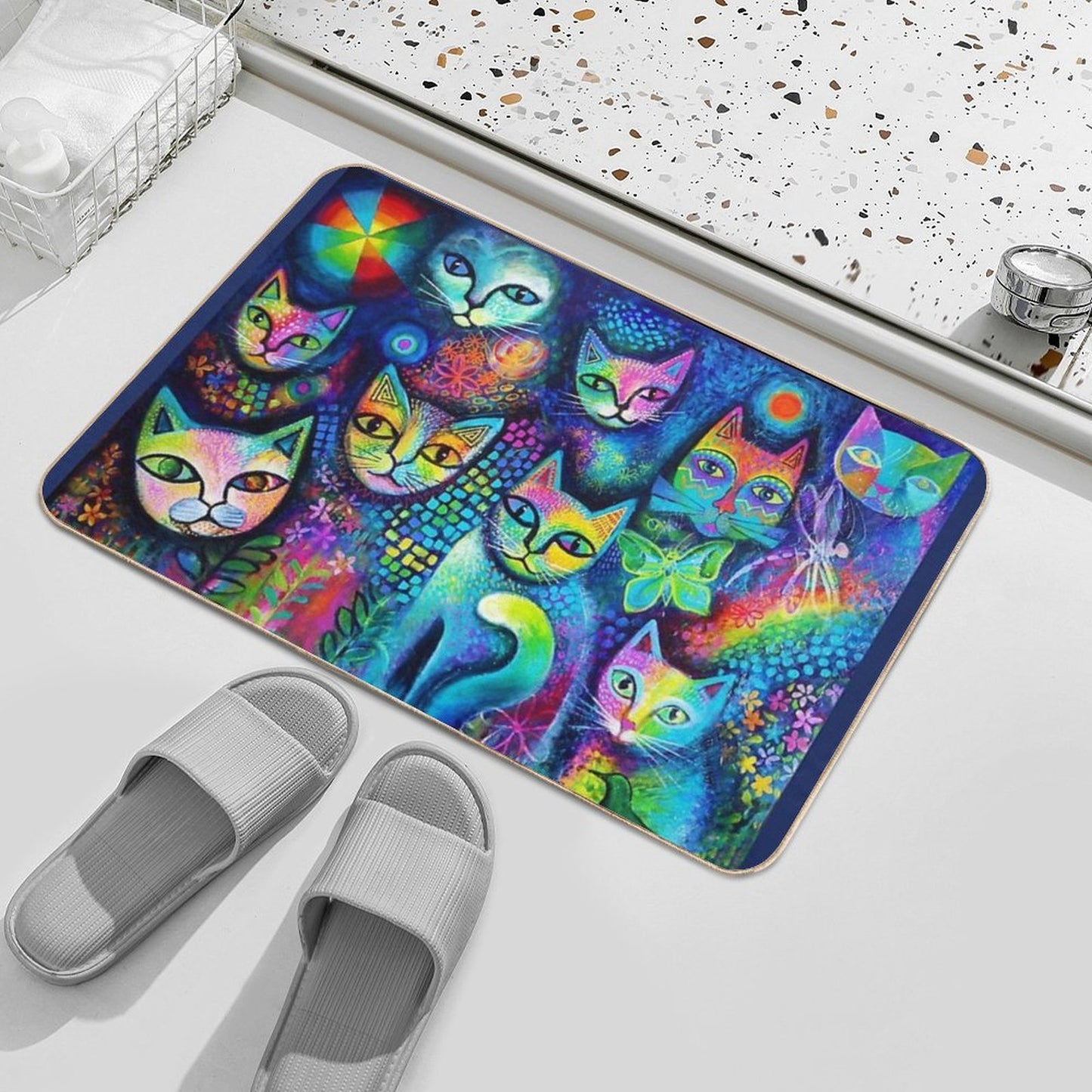 Magicats Fade-Resistant Bath Mat
