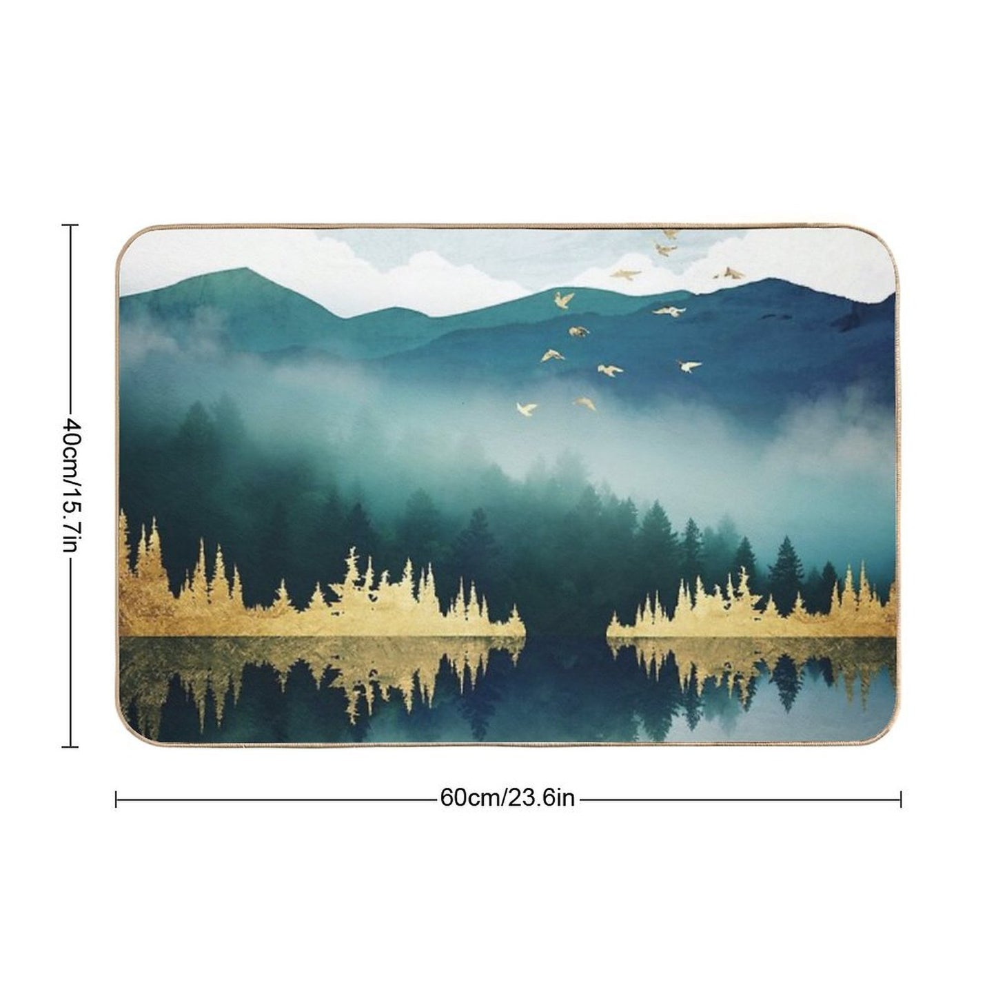 Mist Reflection Long-Lasting Bath Mat