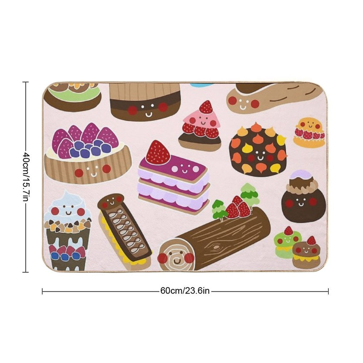 Sweet Tooth Rapid-Drying Bath Mat
