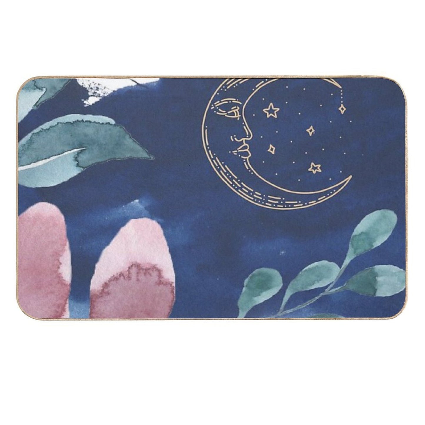 Watercolor Night High-Traffic Bath Mat