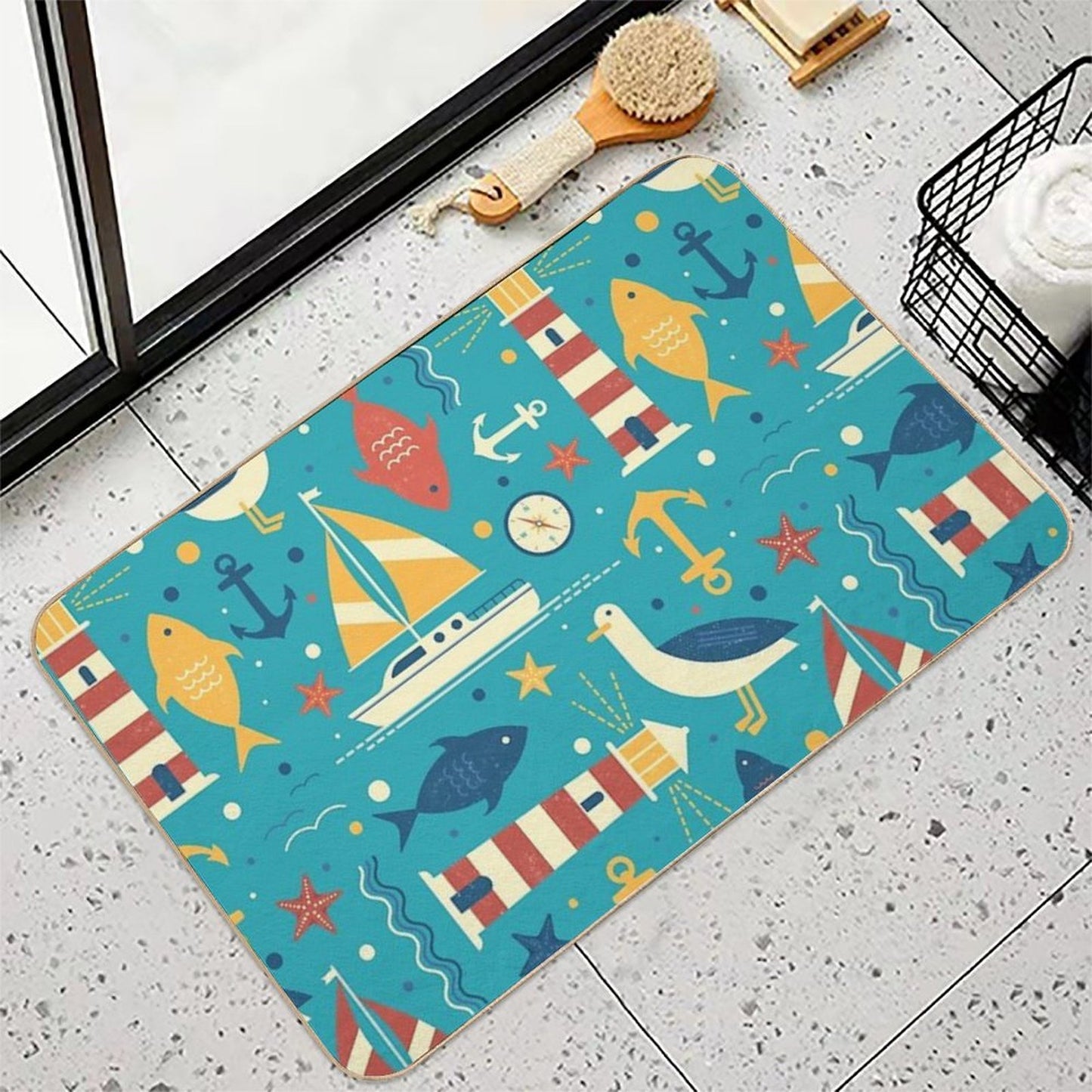 All At Sea Versatile Bath Mat