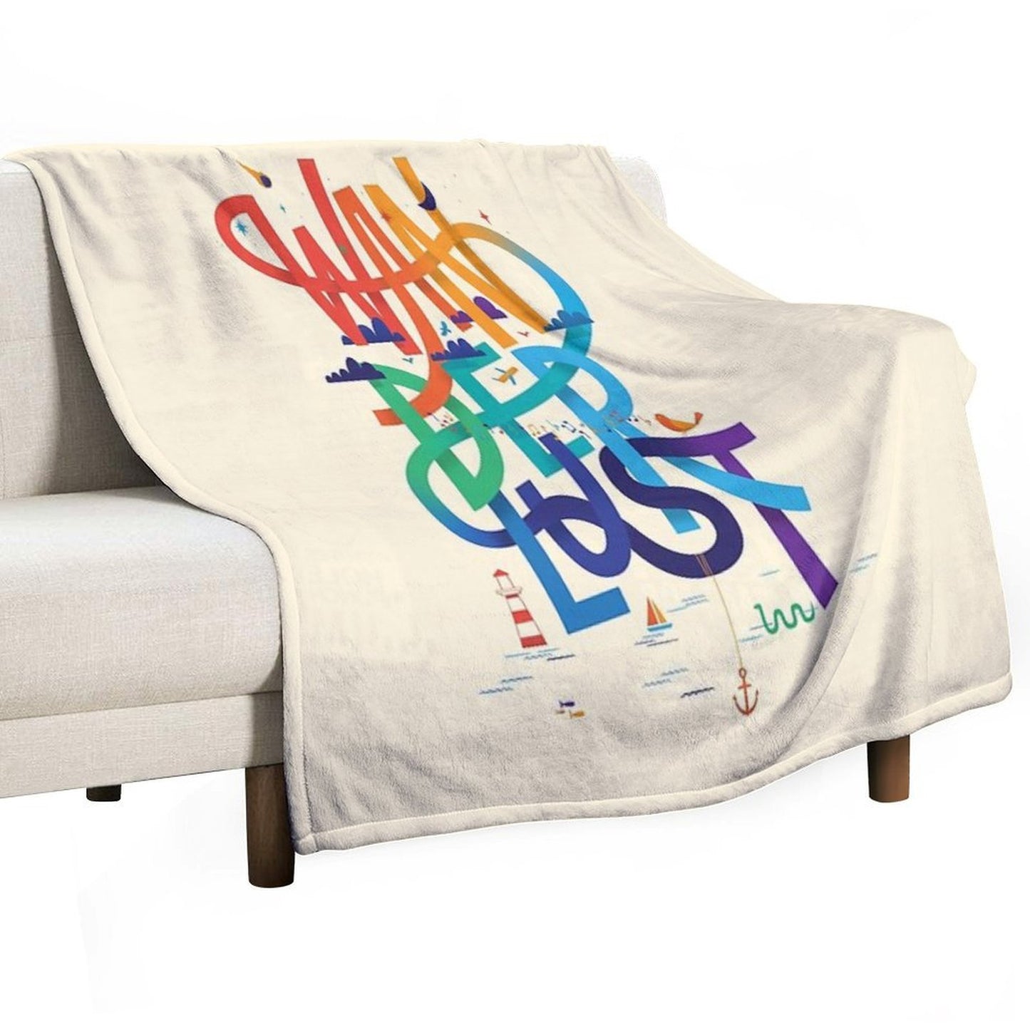 Wanderlust Travel-friendly Throw Blanket