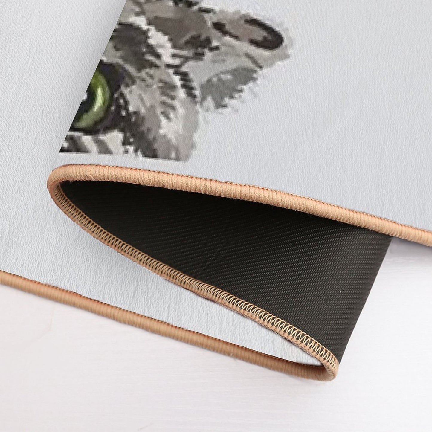 Peeking Tabby Slip-Resistant Bath Mat