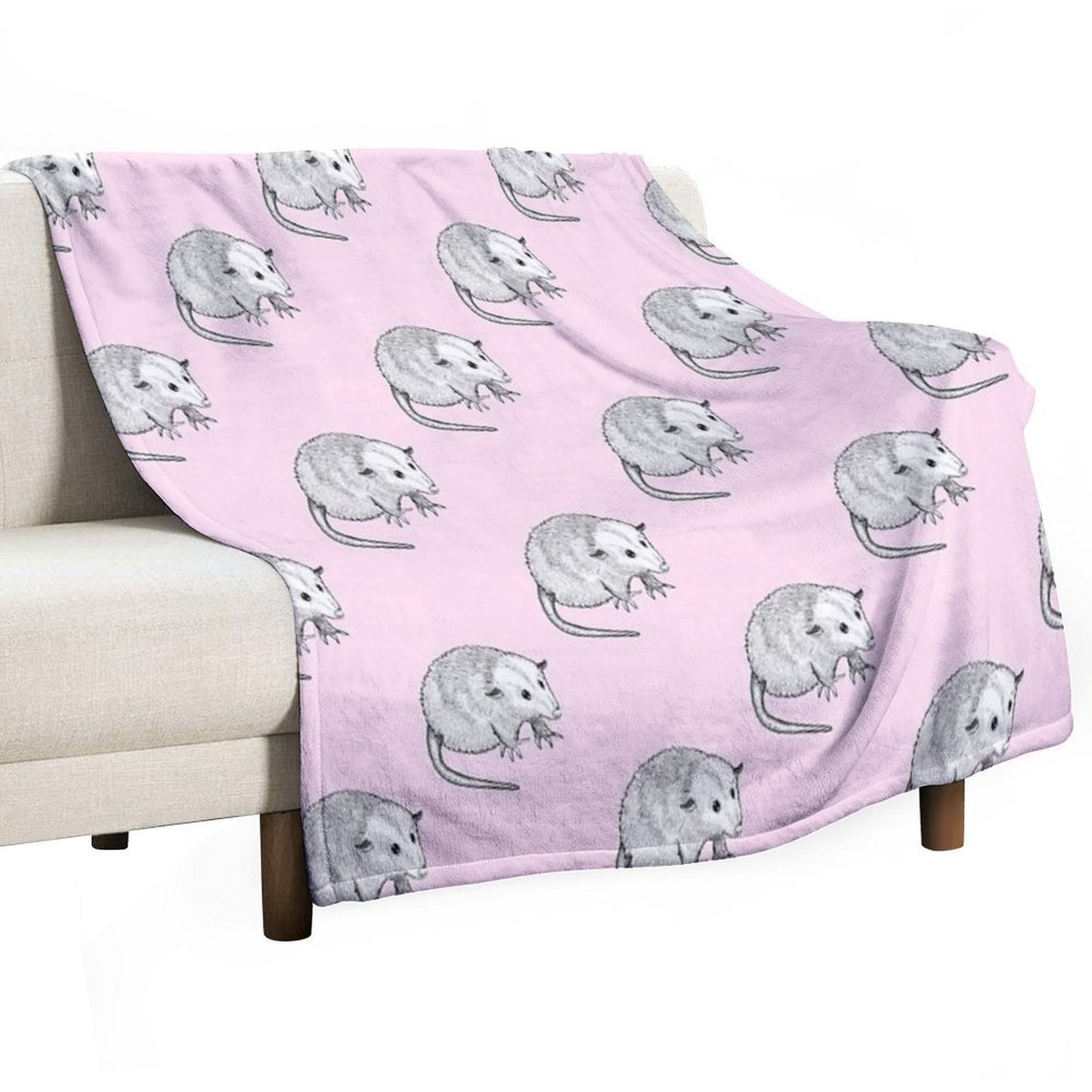 Little Opossum Anti-pilling Throw Blanket