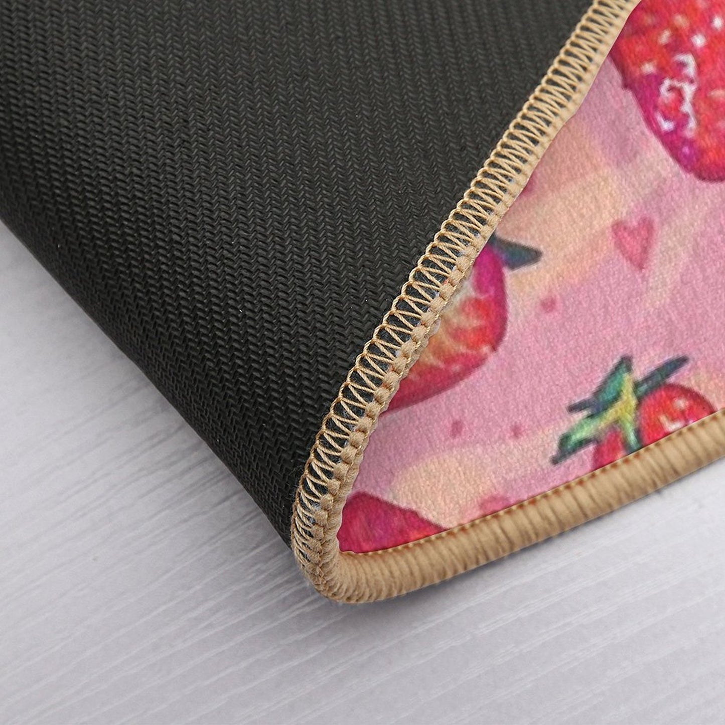 Sweet Strawberry Pet-Safe Bath Mat