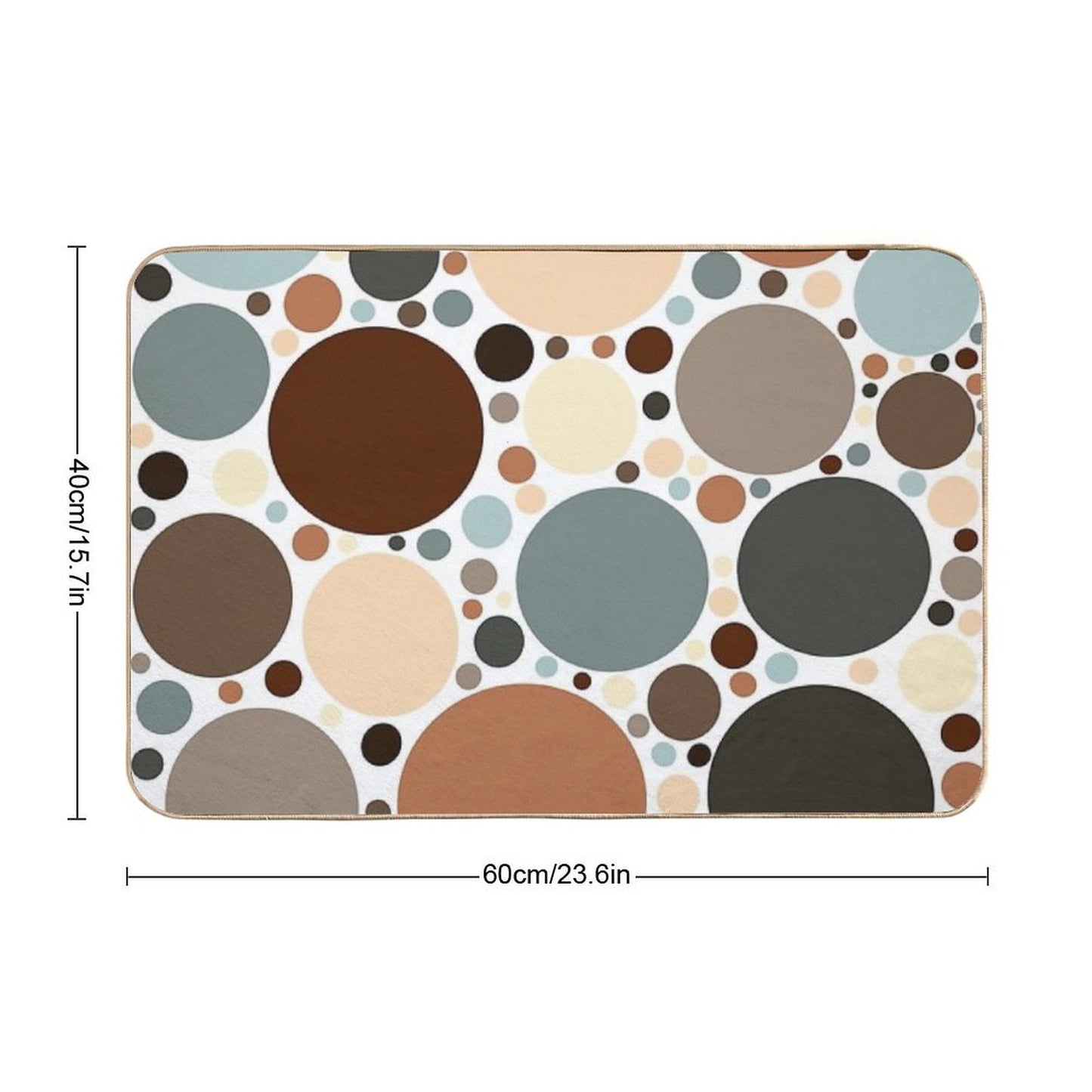 Dots Dots And More Dots Stain-Proof Bath Mat