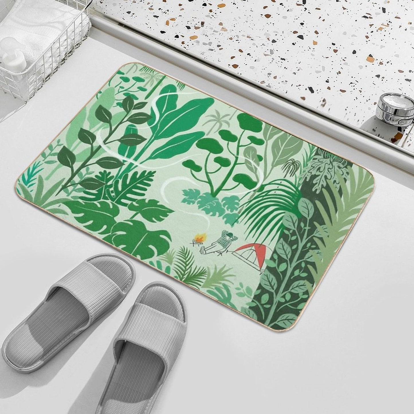 Solo Camping Slip-Resistant Bath Mat
