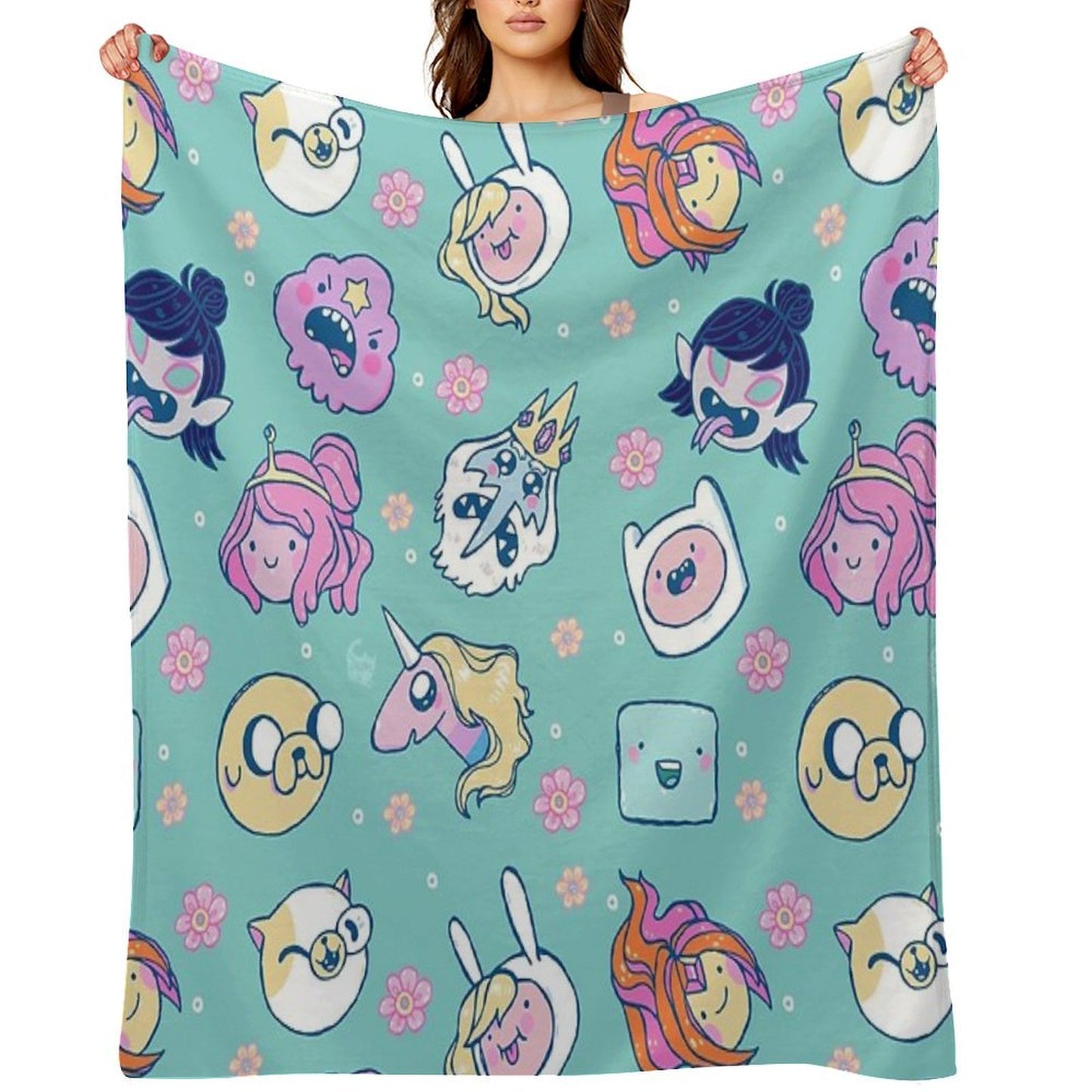 Adventure Time Friends 1 Compact Throw Blanket