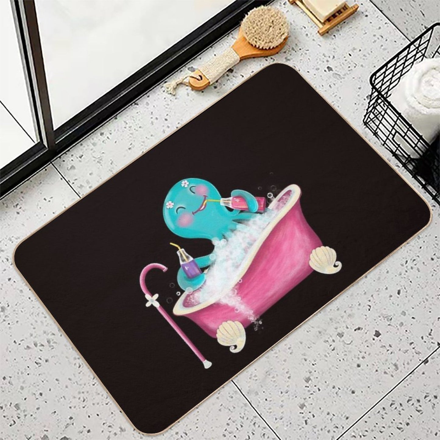 OCTUPUS TAKING A BATH Non-Slip Bath Mat