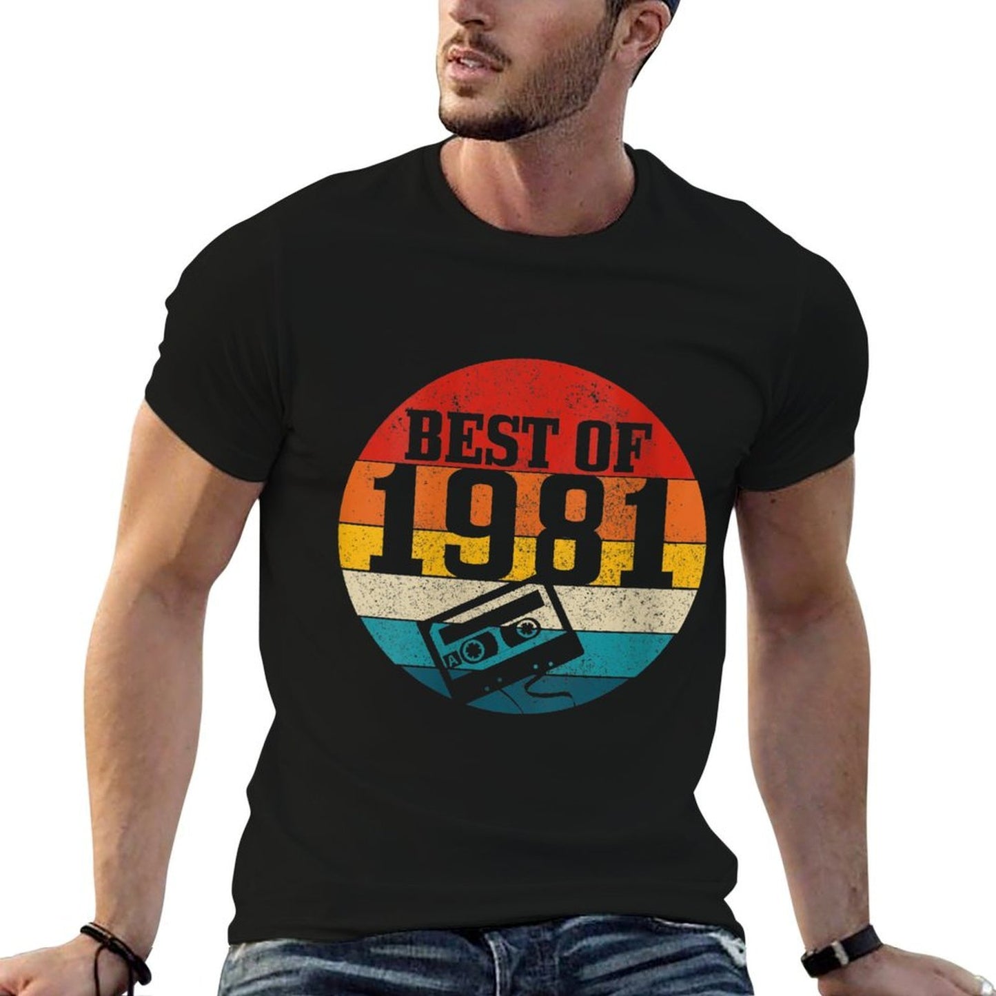 Womens Best Of 1981 40th Birthday Gift Vintage Cassette Tape Funny Odor-resistant T-Shirt