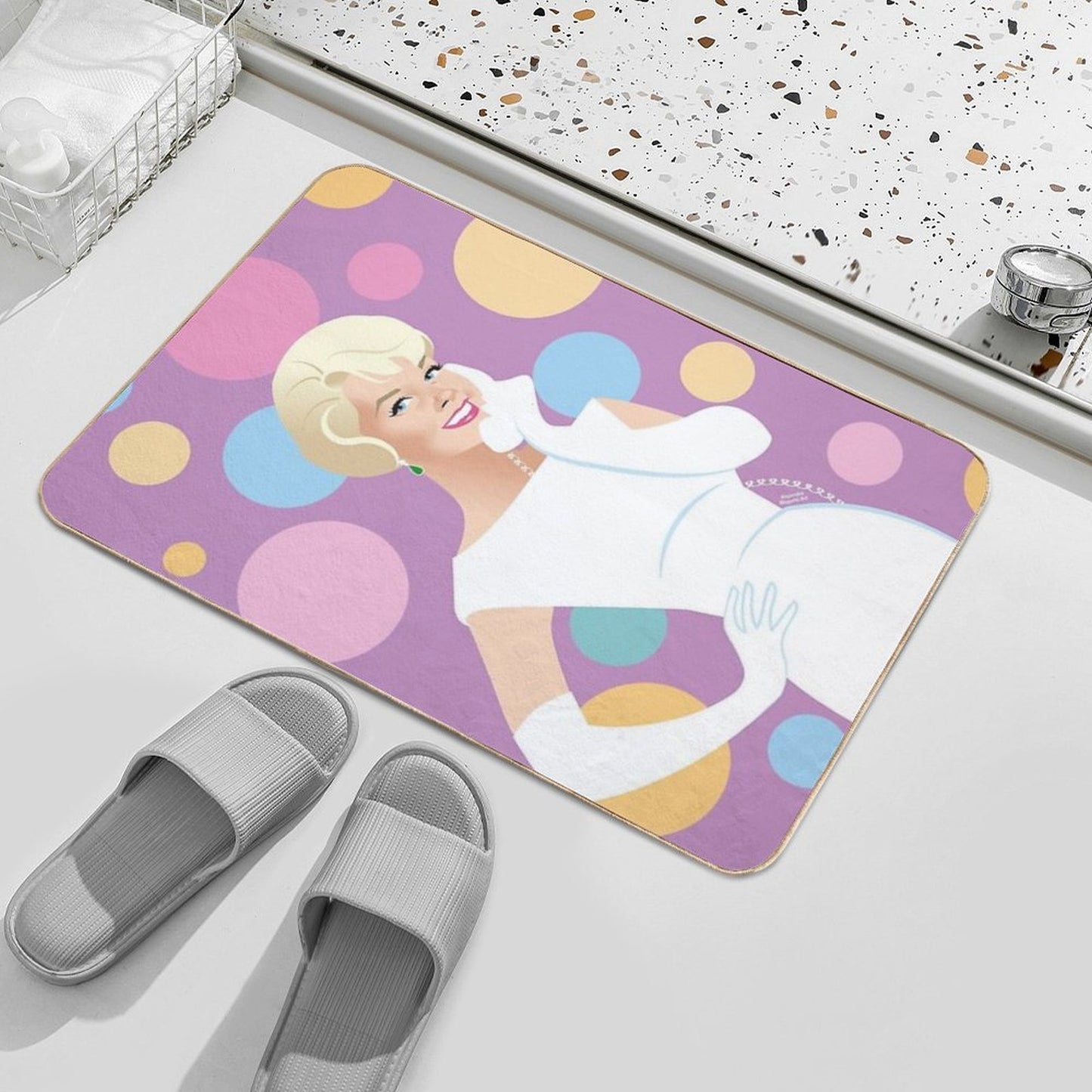 Hello Stain-Proof Bath Mat