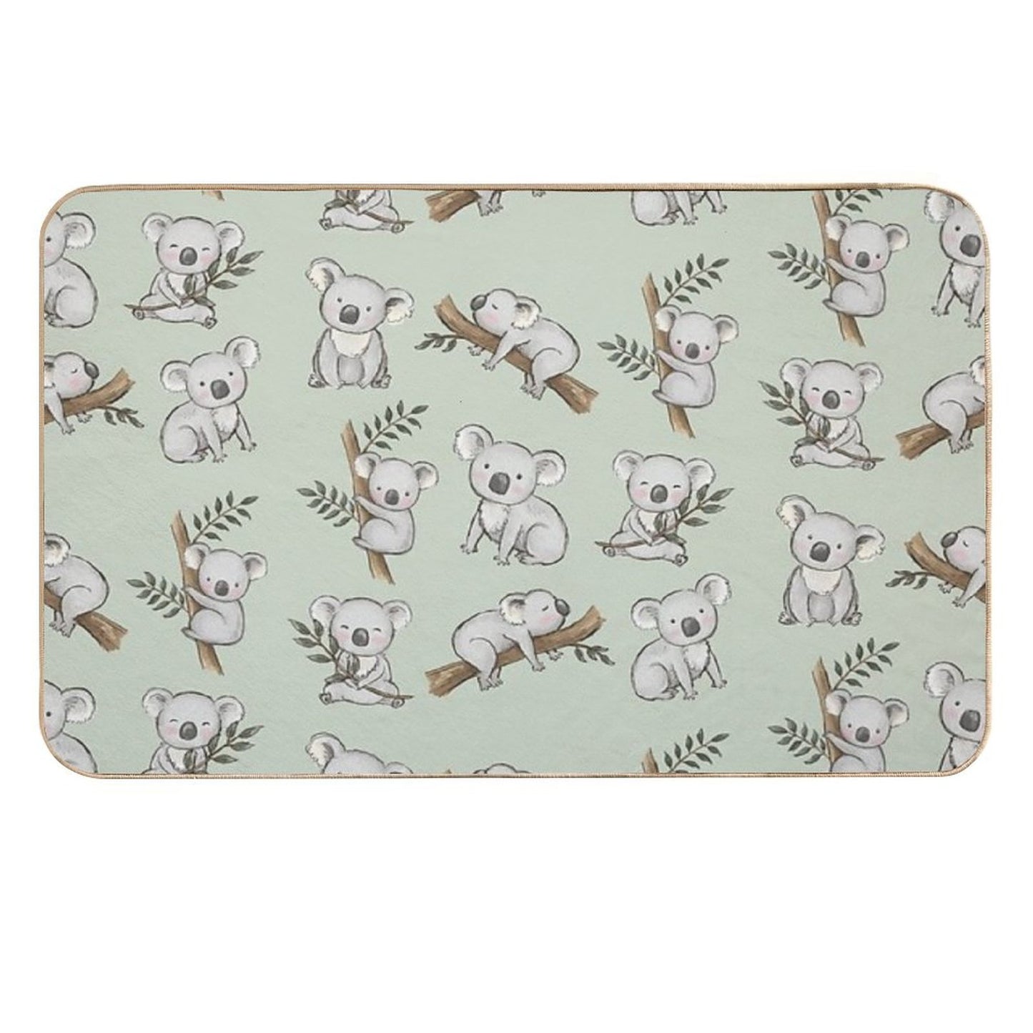 Aussie Animals Cute Koalas Set Durable Bath Mat