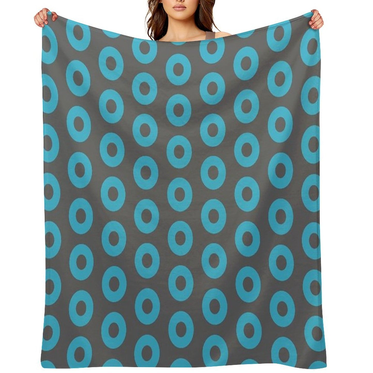Fishman Donuts - Phish - Color Change Travel-friendly Throw Blanket