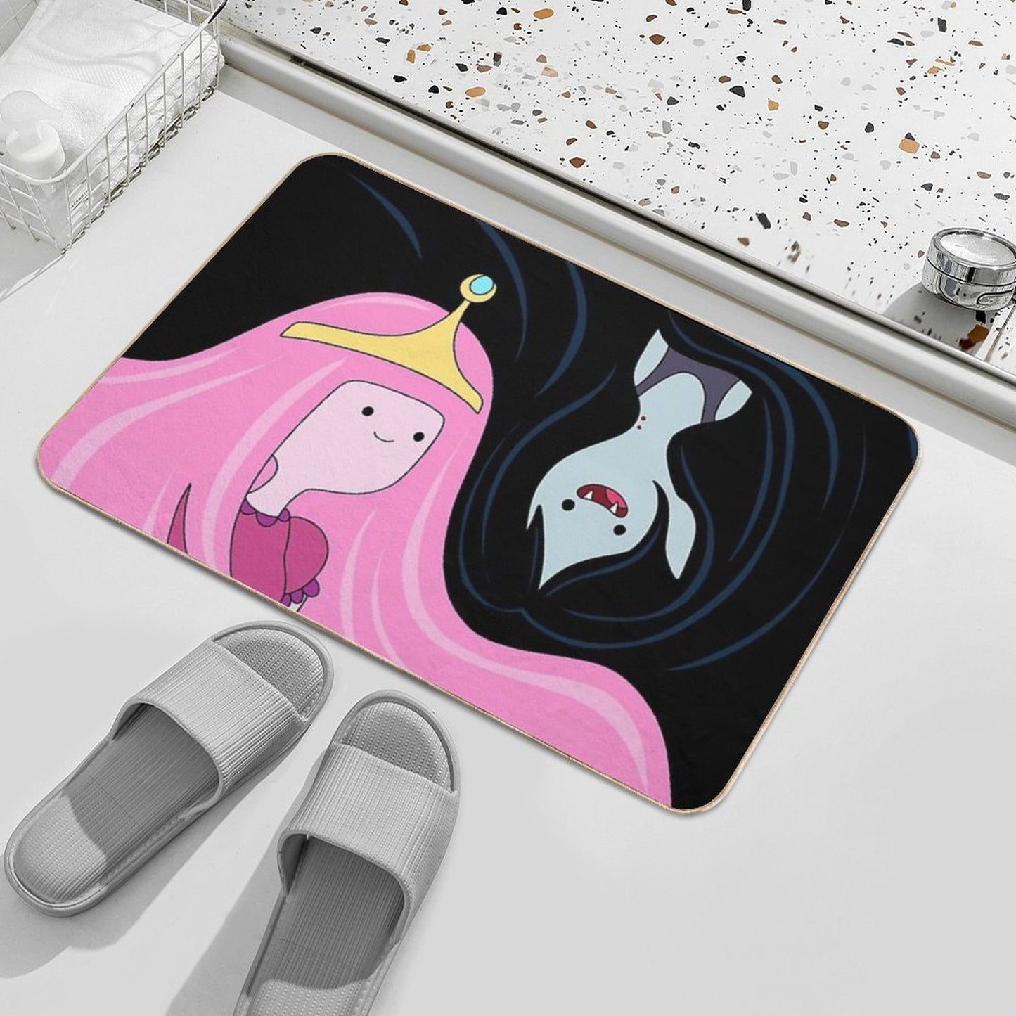 Princess Bubblegum And Marceline Pet-Safe Bath Mat