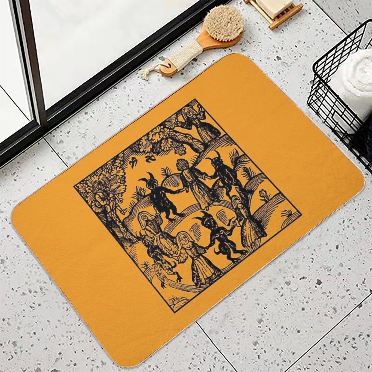 Dance with The Devil Repositionable Bath Mat