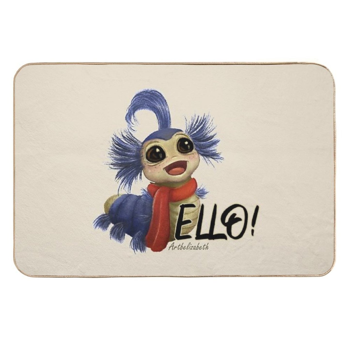 Labyrinth Worm Toxin-Free Bath Mat