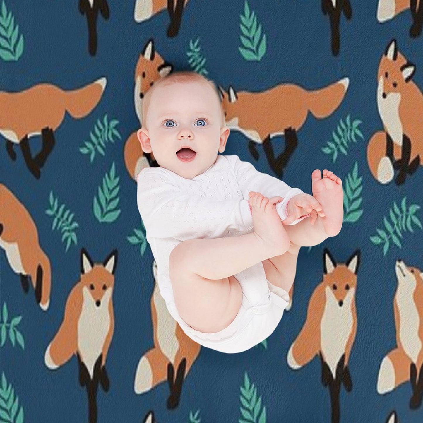 Fox Style Plush Throw Blanket