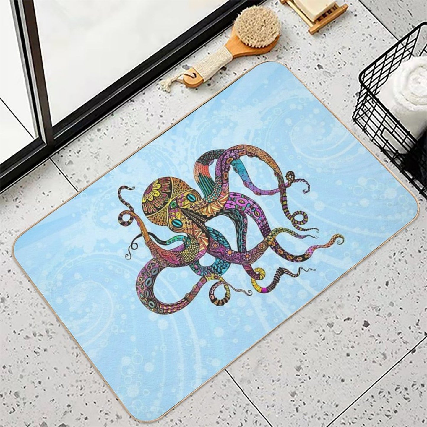 Electric Octopus Non-Slip Bath Mat