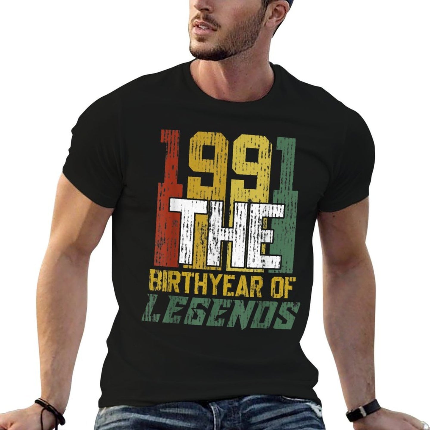 30th Gifts Vintage 1991 Birth Year Of Legends 30th Birthday Versatile T-Shirt