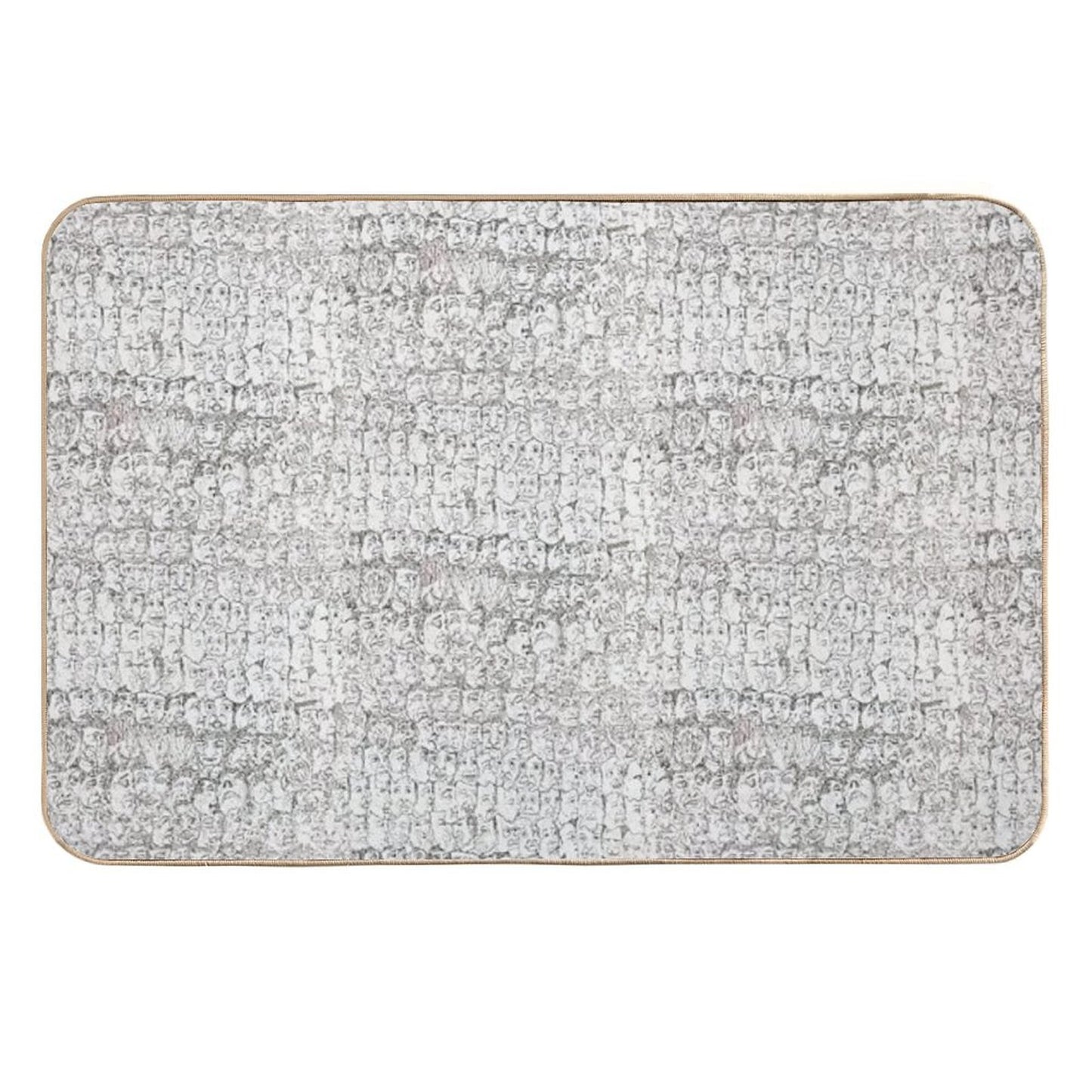 Face,Face,Face B Long-Lasting Bath Mat