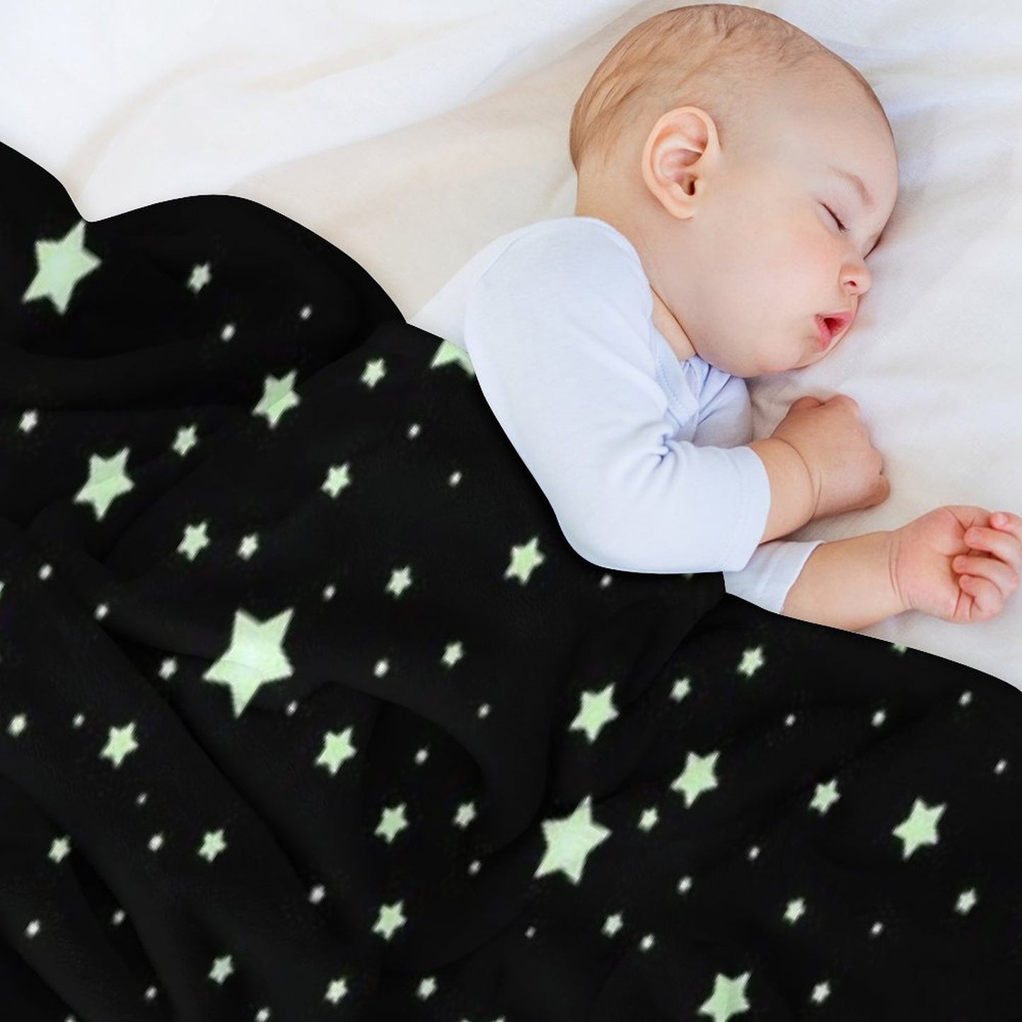 Glow Stars Machine-washable Throw Blanket
