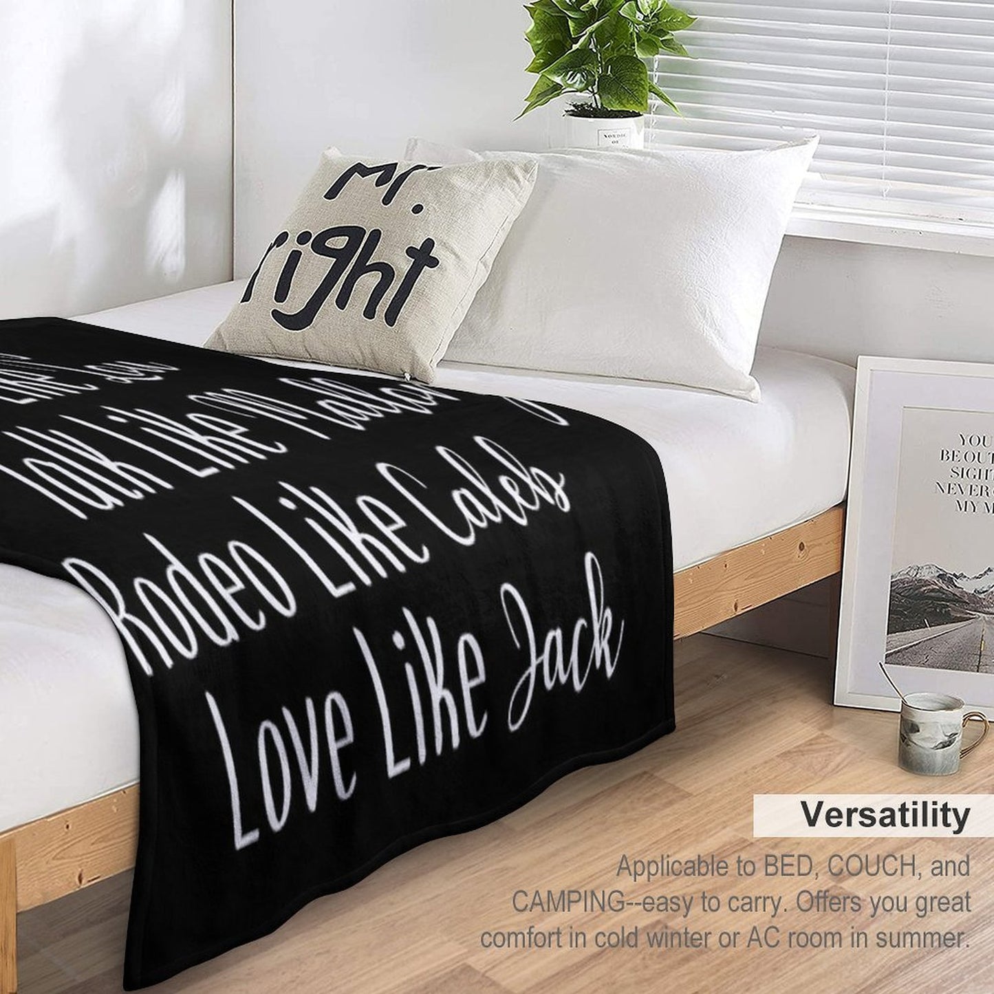 Ride Like Amy Plush Throw Blanket