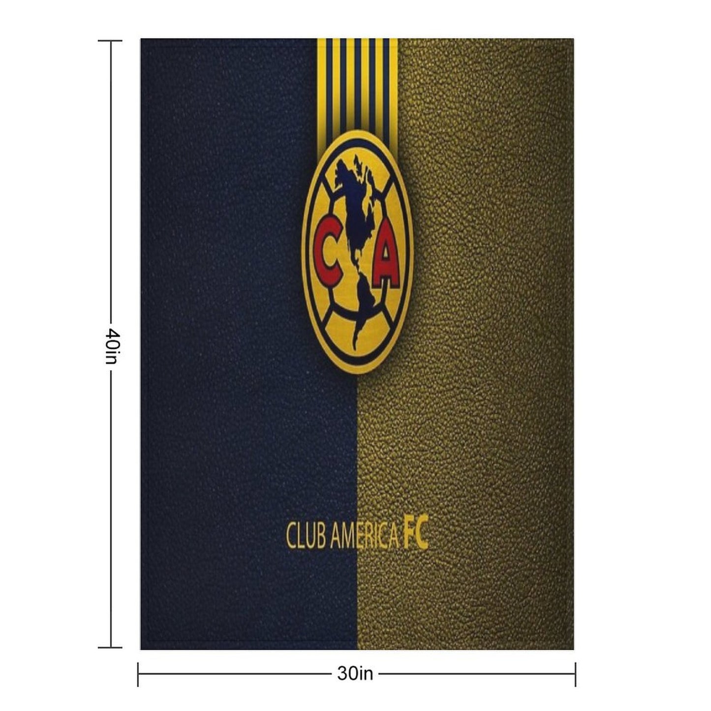 CLUB America FC Sustainable Throw Blanket