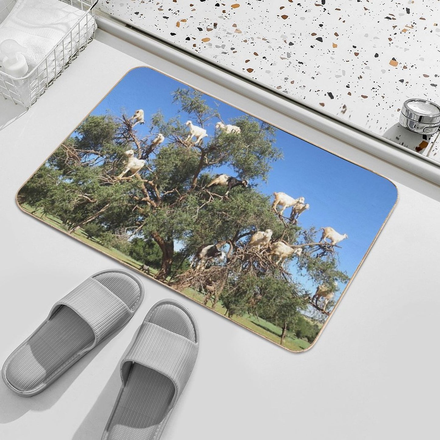 Goats in Trees Toxin-Free Bath Mat