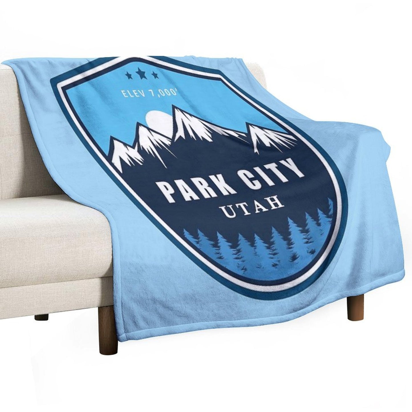 Park City, Utah Plush Throw Blanket
