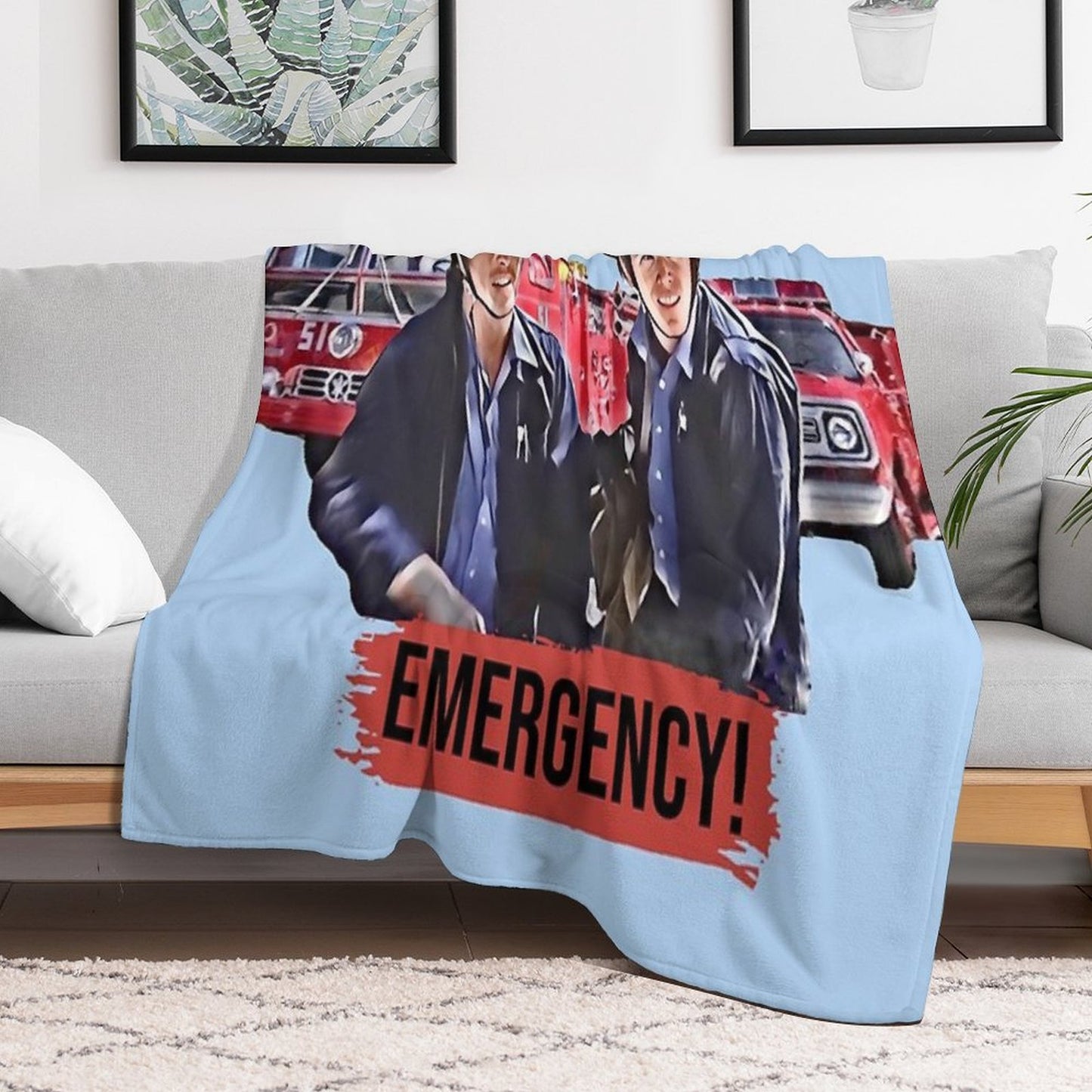 Emergency Paramedics Easy Care Throw Blanket