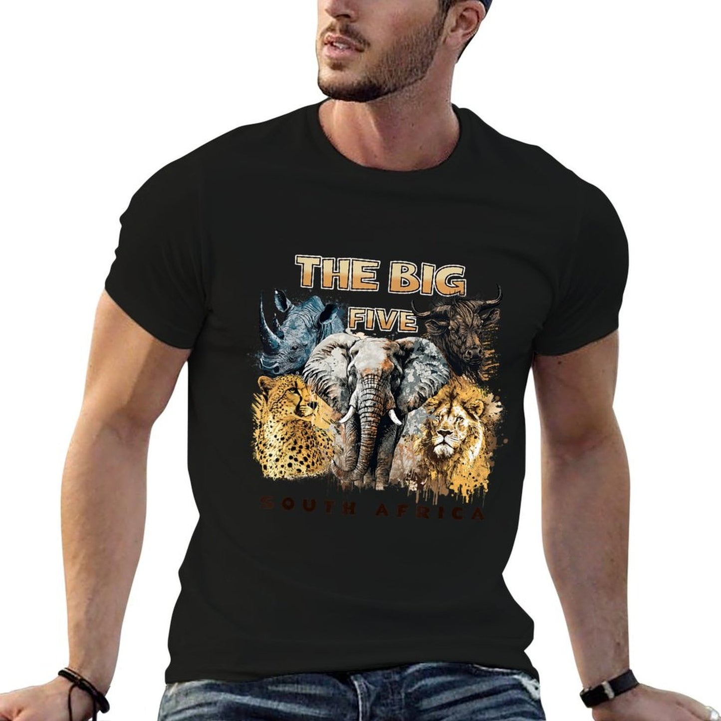 The Big Five South Africa South African Animals Breathable T-Shirt