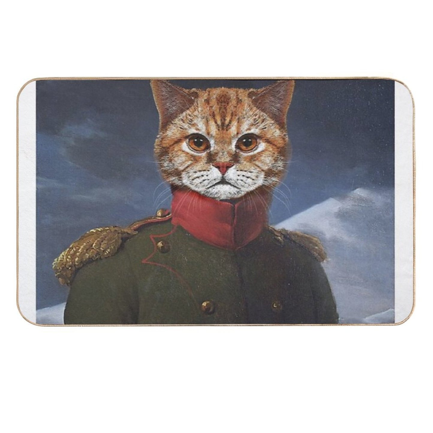 Cat Napoleon Fade-Resistant Bath Mat