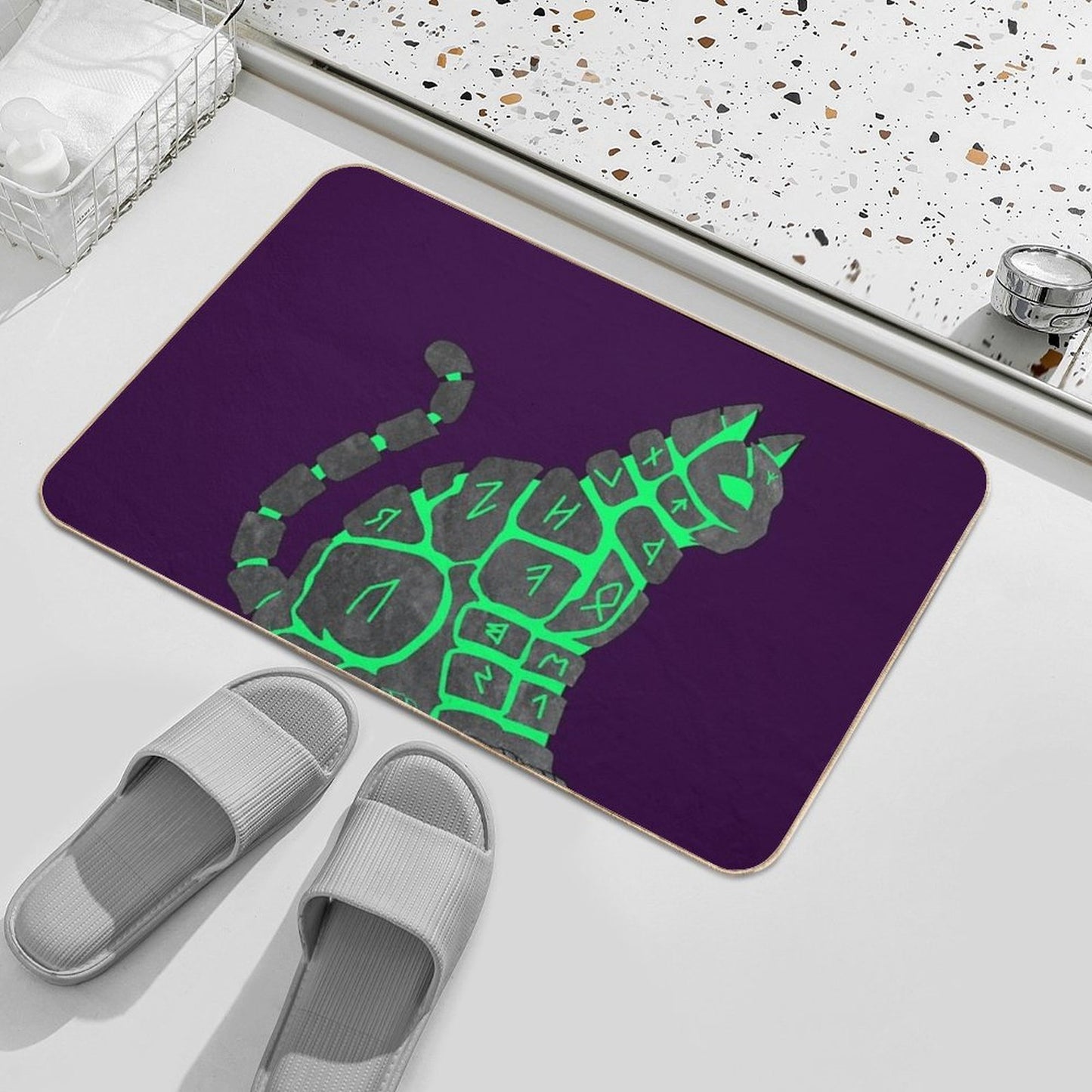 Runebound Guardian  Pet-Safe Bath Mat