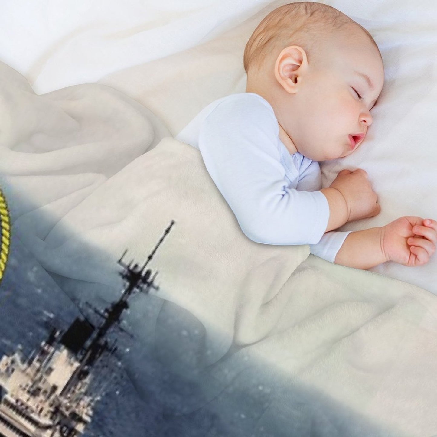 CV-62 USS Independence Sustainable Throw Blanket