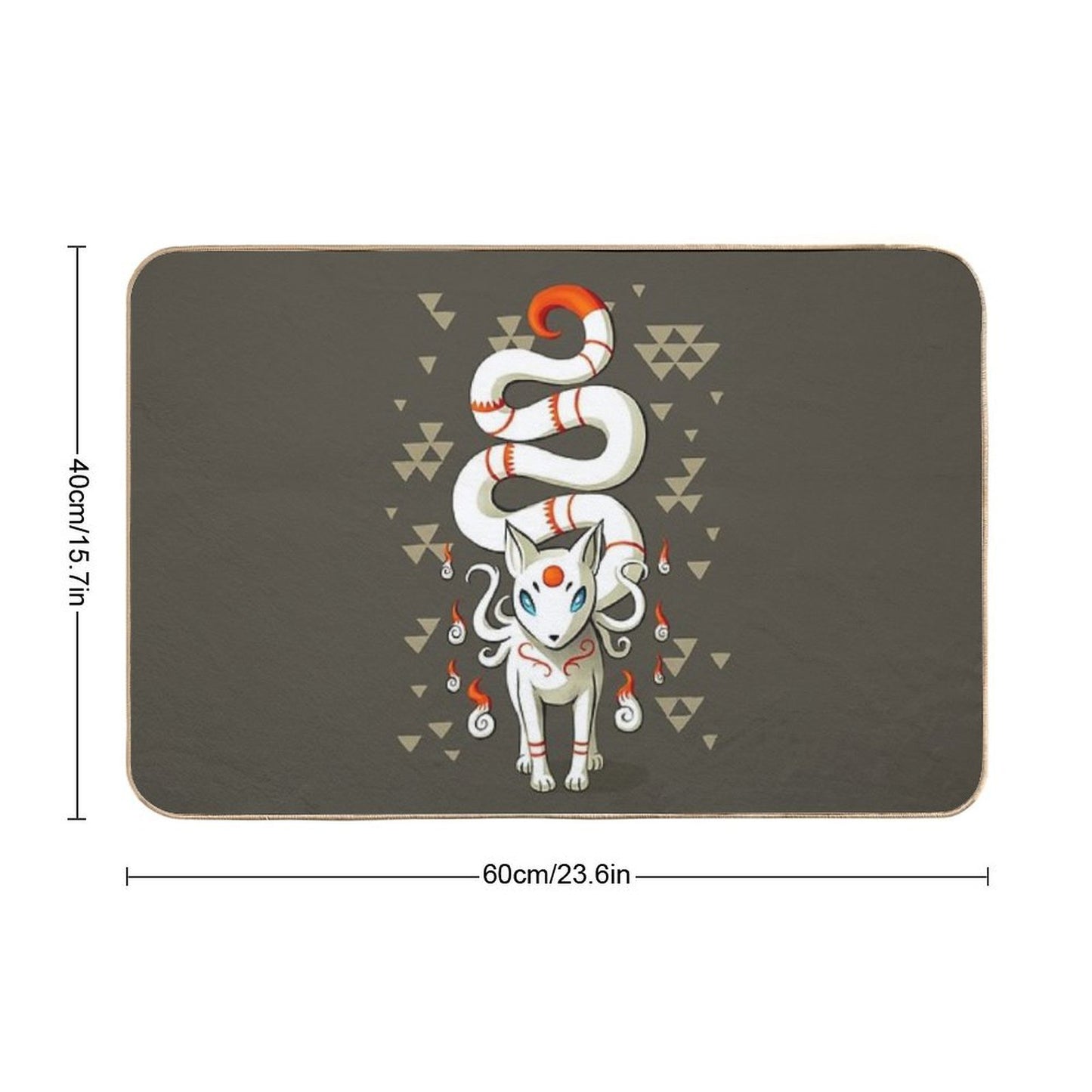 Long Tail Fox Easy Maintenance Bath Mat