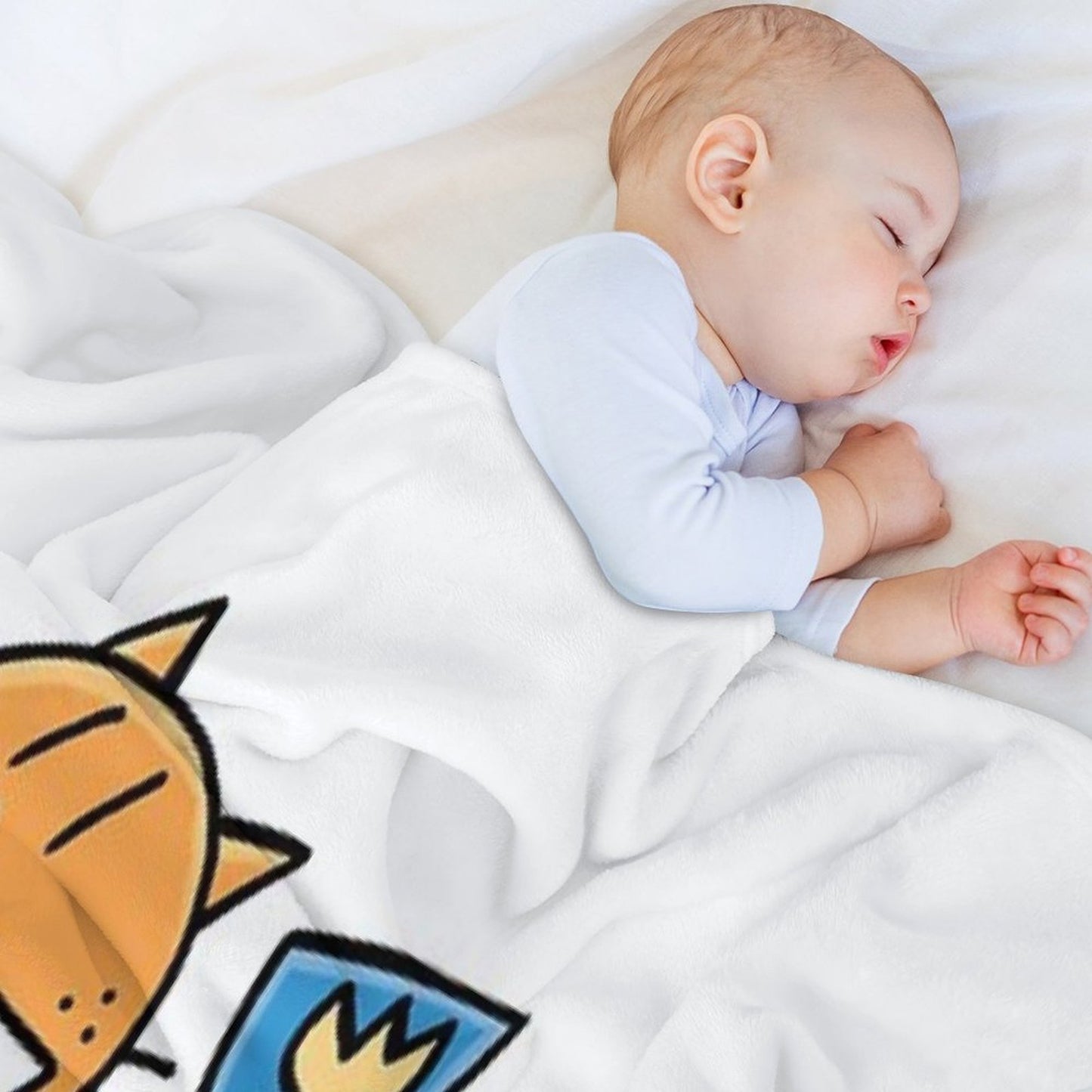 Dog Man Dog Man X Petey And Li'l Petey Travel-friendly Throw Blanket